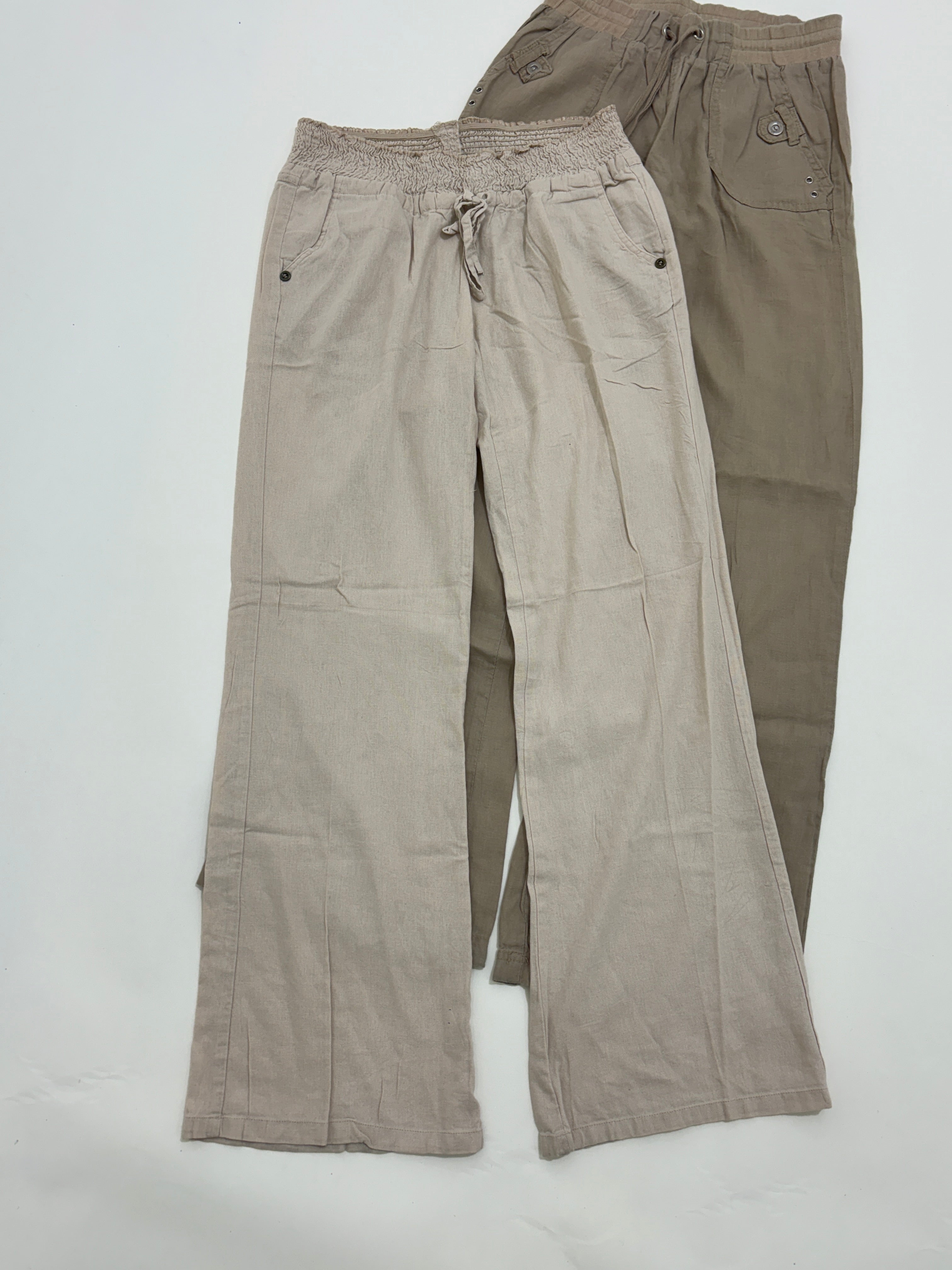 Beige linen trouser