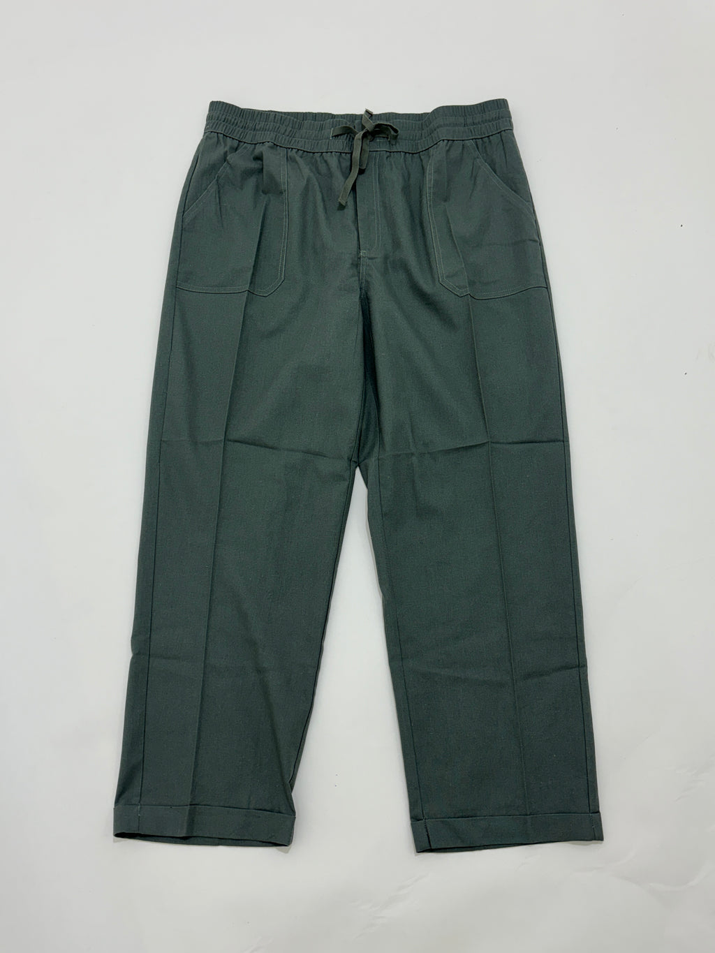 Green linen trouser