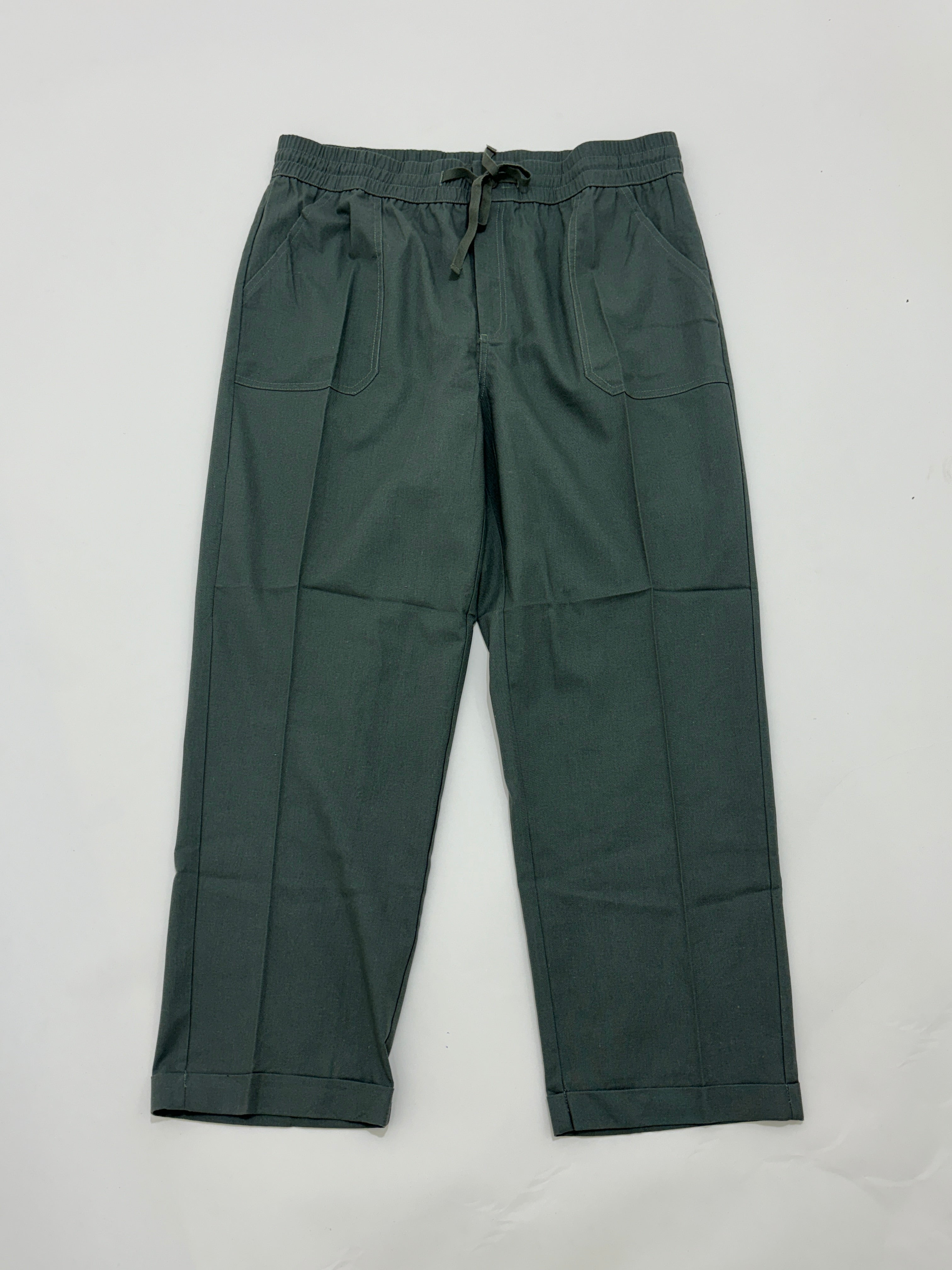 Green linen trouser