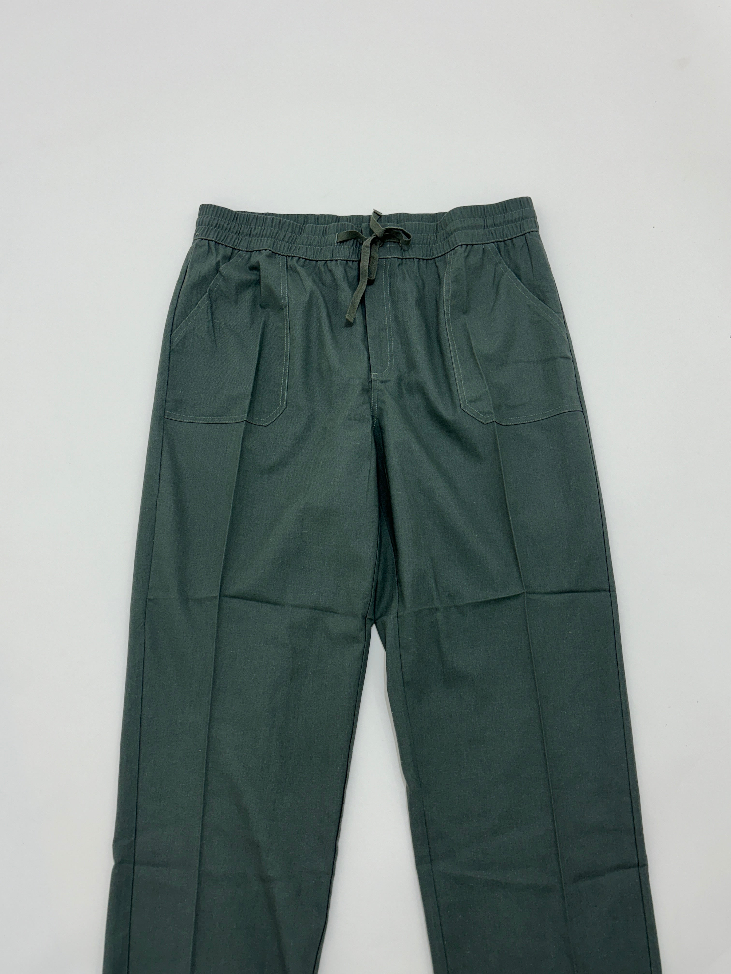 Green linen trouser