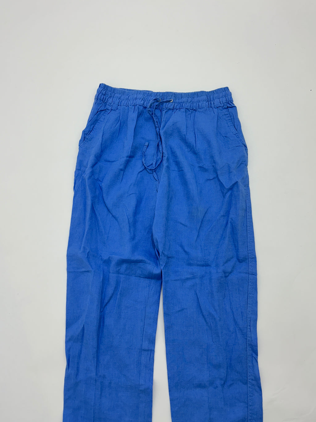 Blue linen trouser