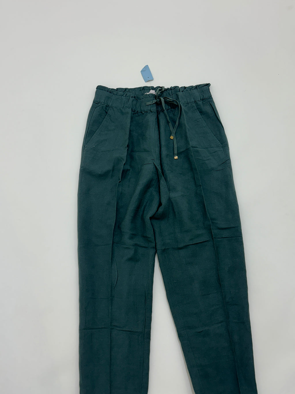 Green linen trouser