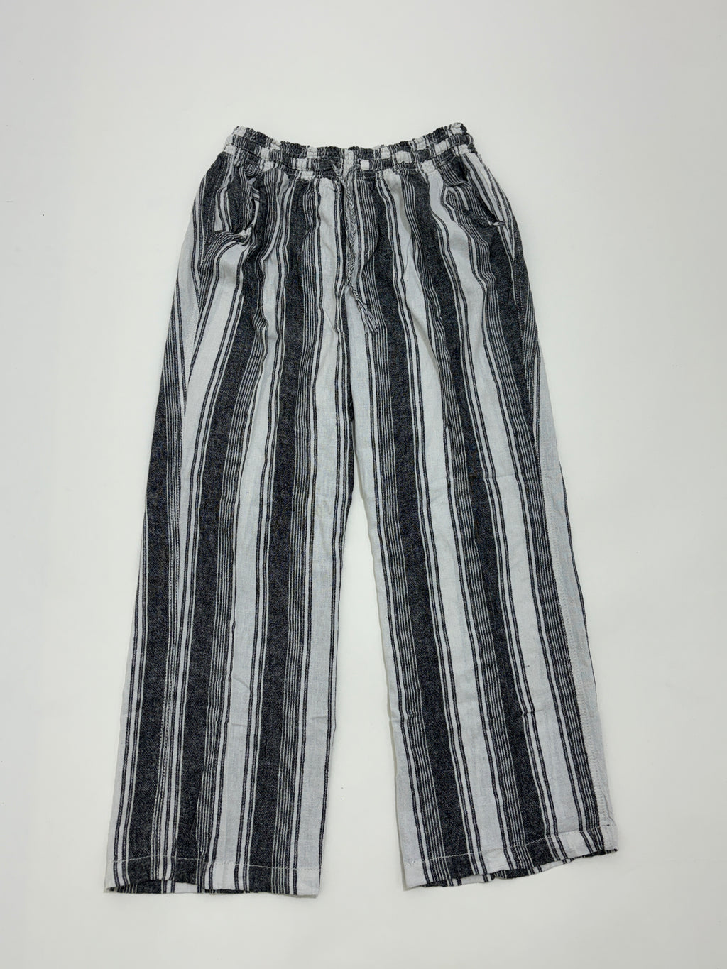 Striped linen trouser