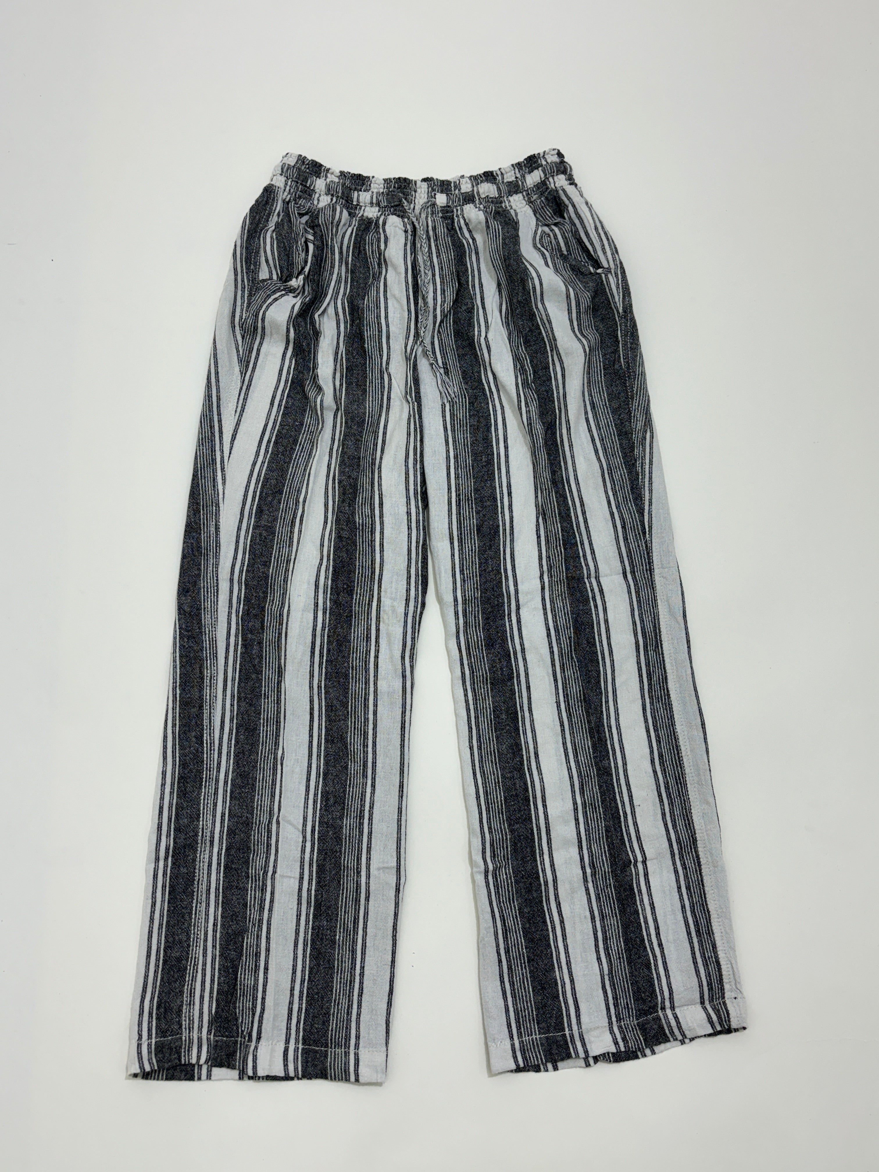 Striped linen trouser