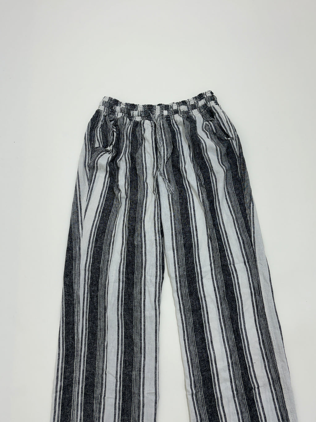 Striped linen trouser