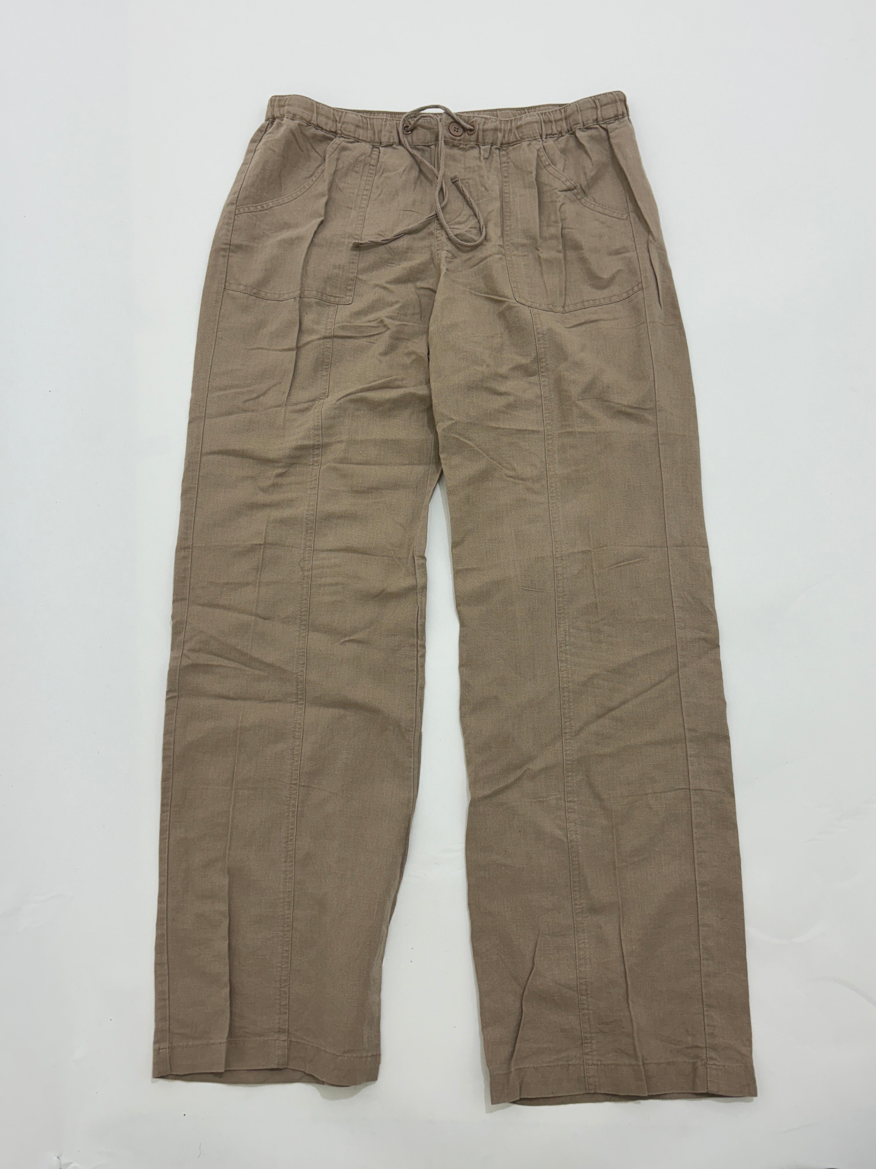 Brown linen trouser
