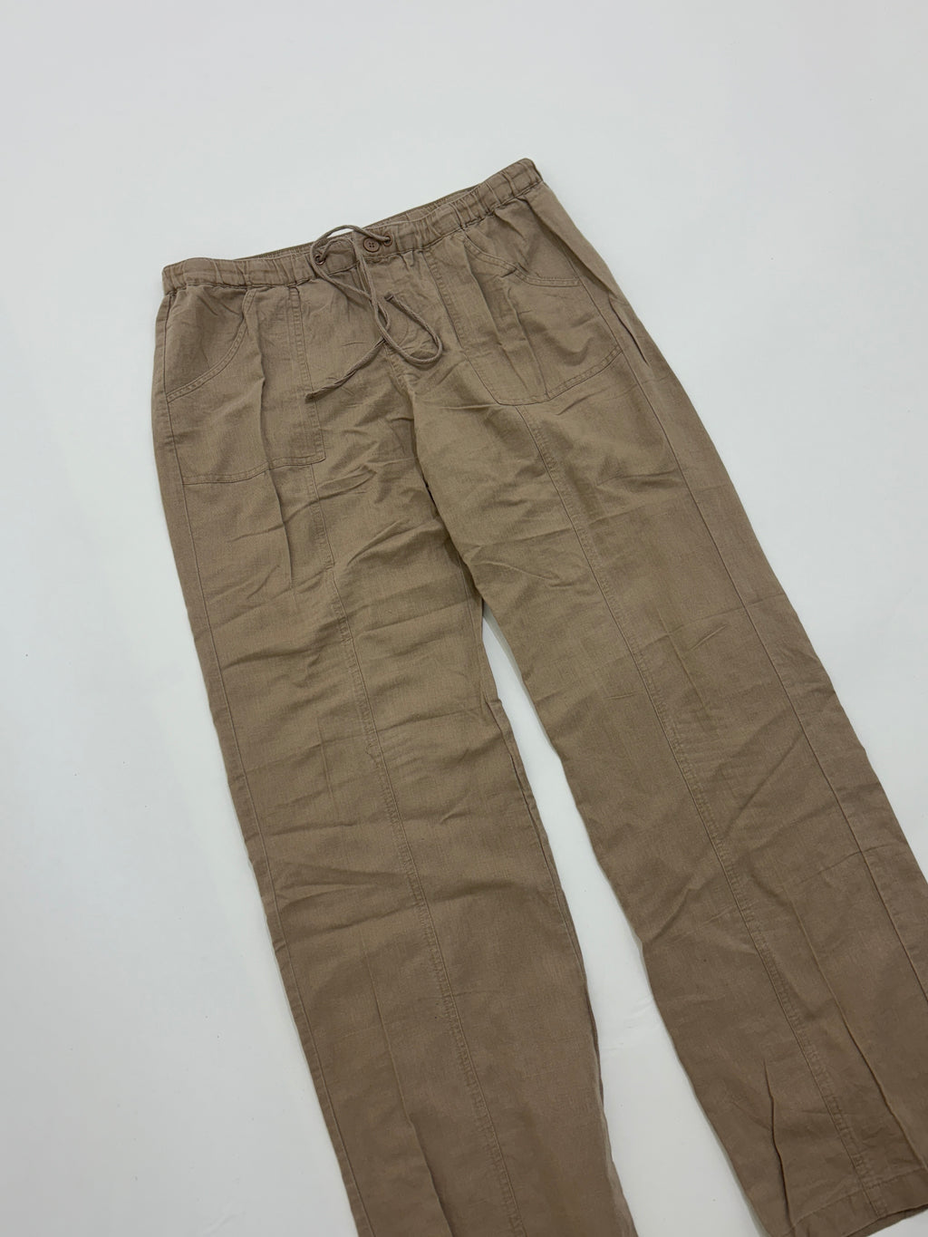 Brown linen trouser