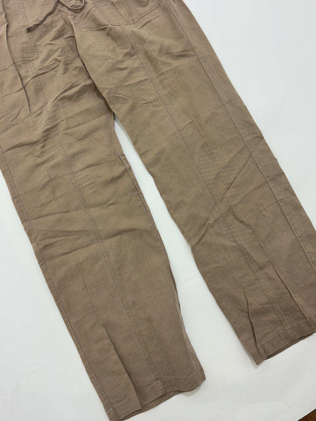 Brown linen trouser