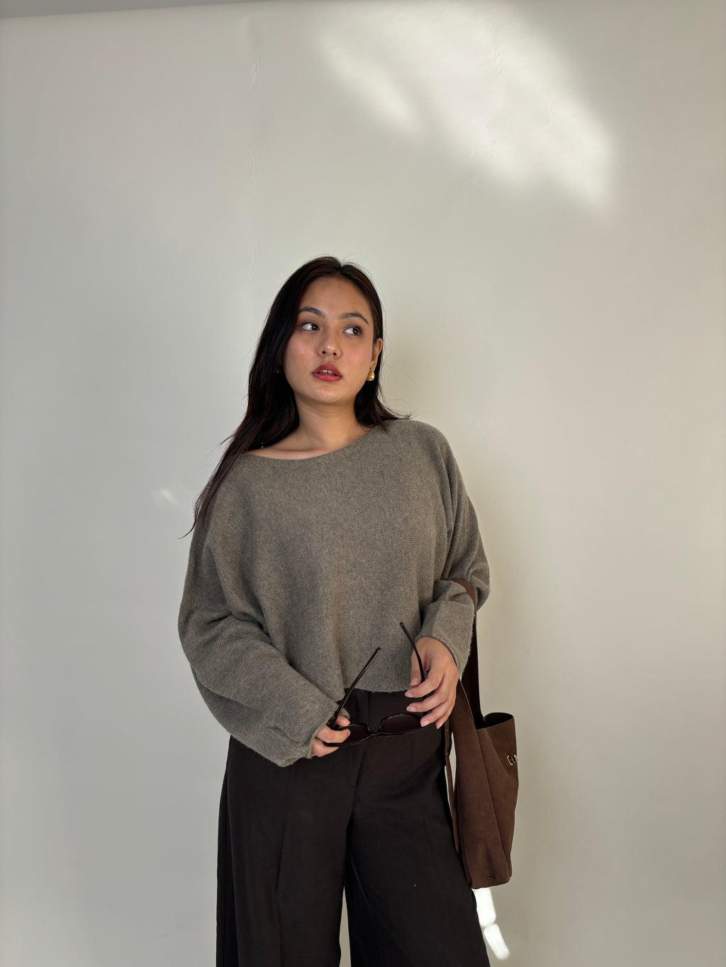 One shoulder sweater