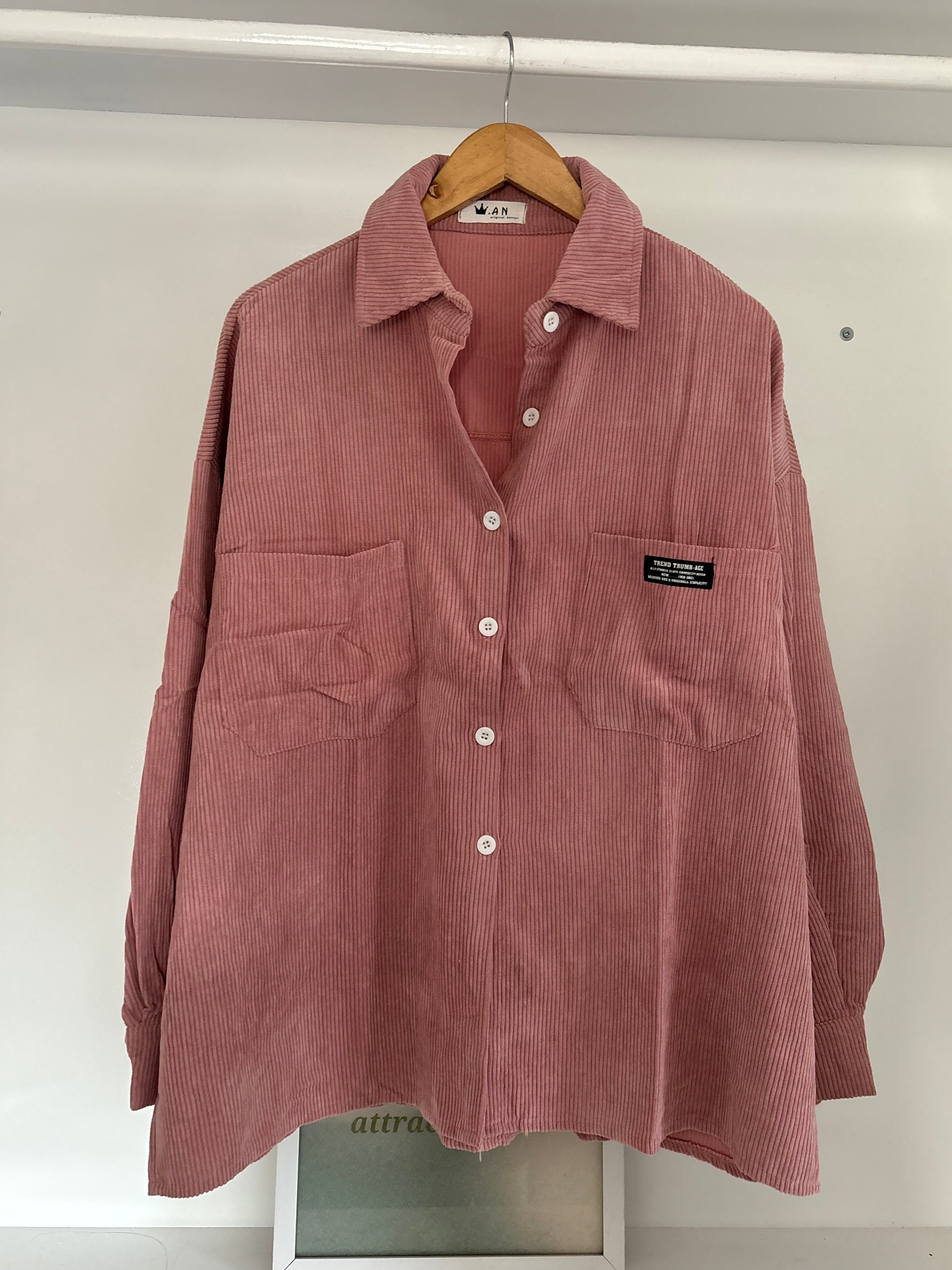 Pink corduroy