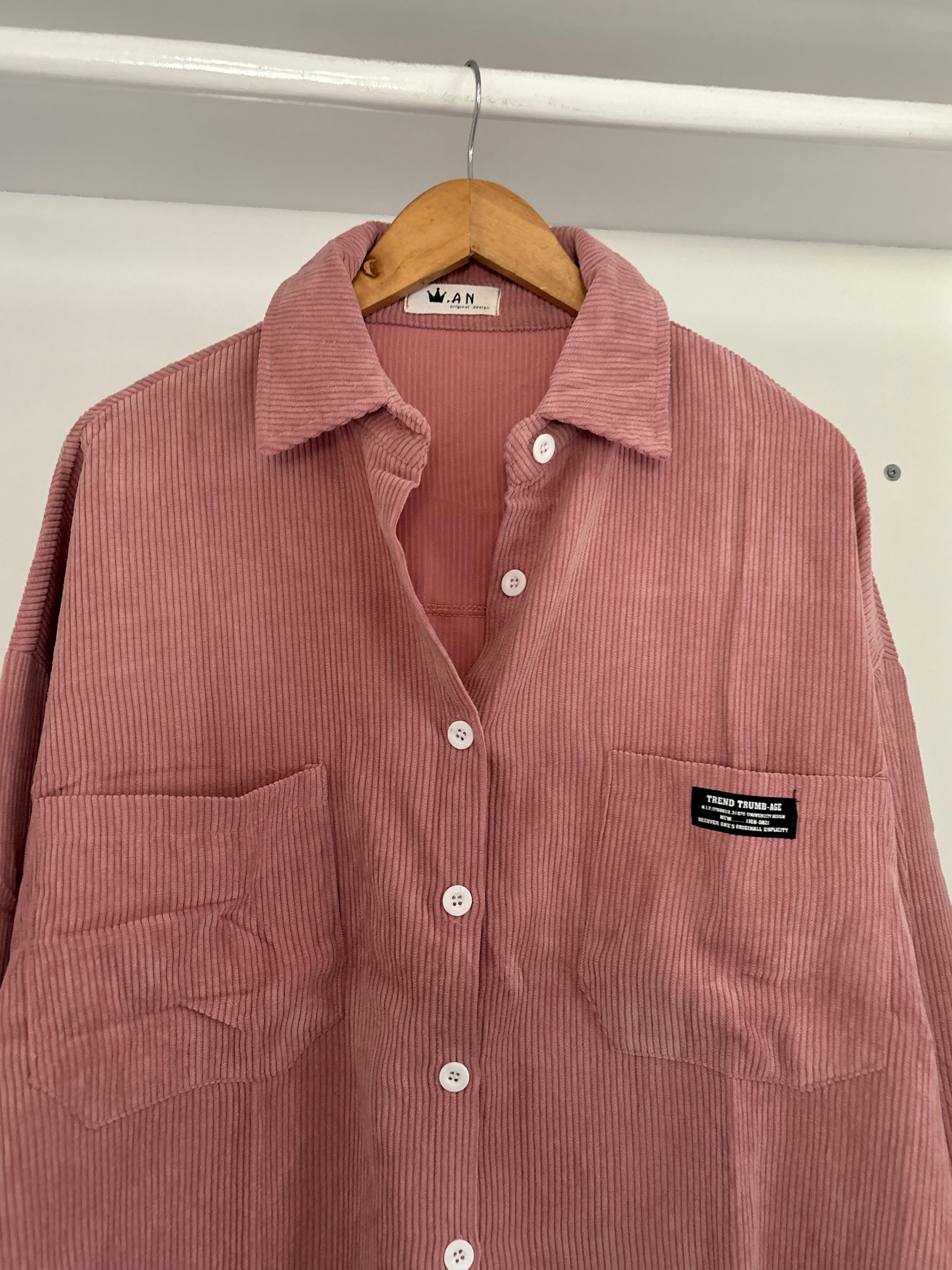 Pink corduroy