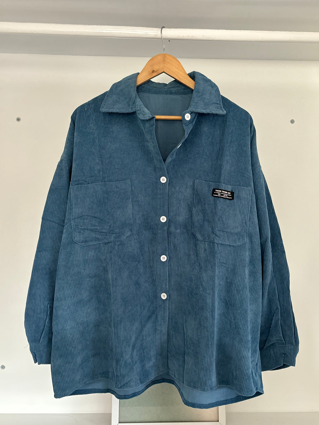 Blue corduroy