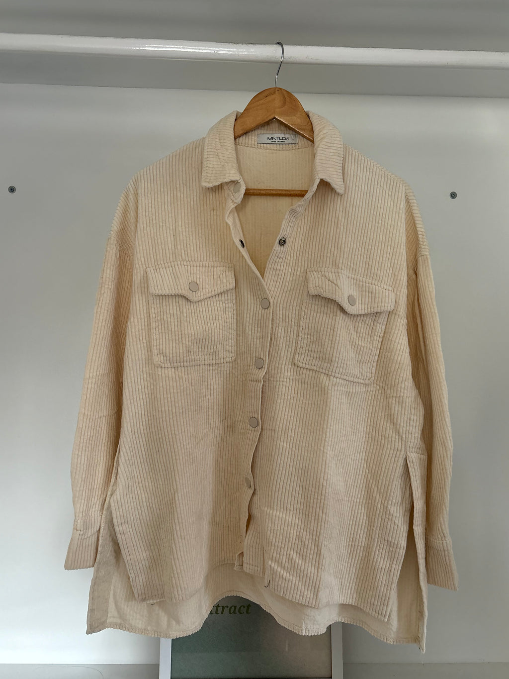 Beige corduroy