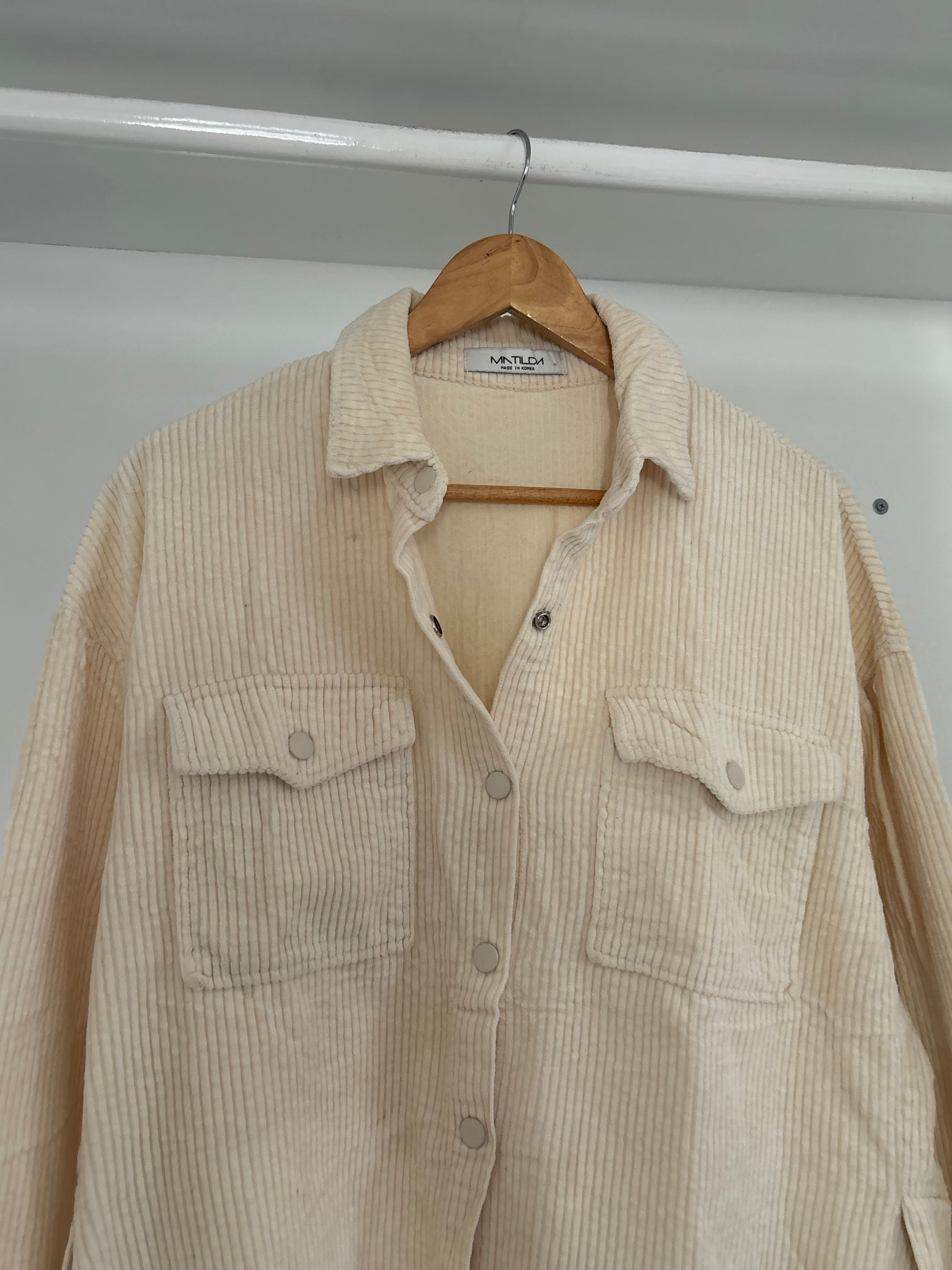 Beige corduroy
