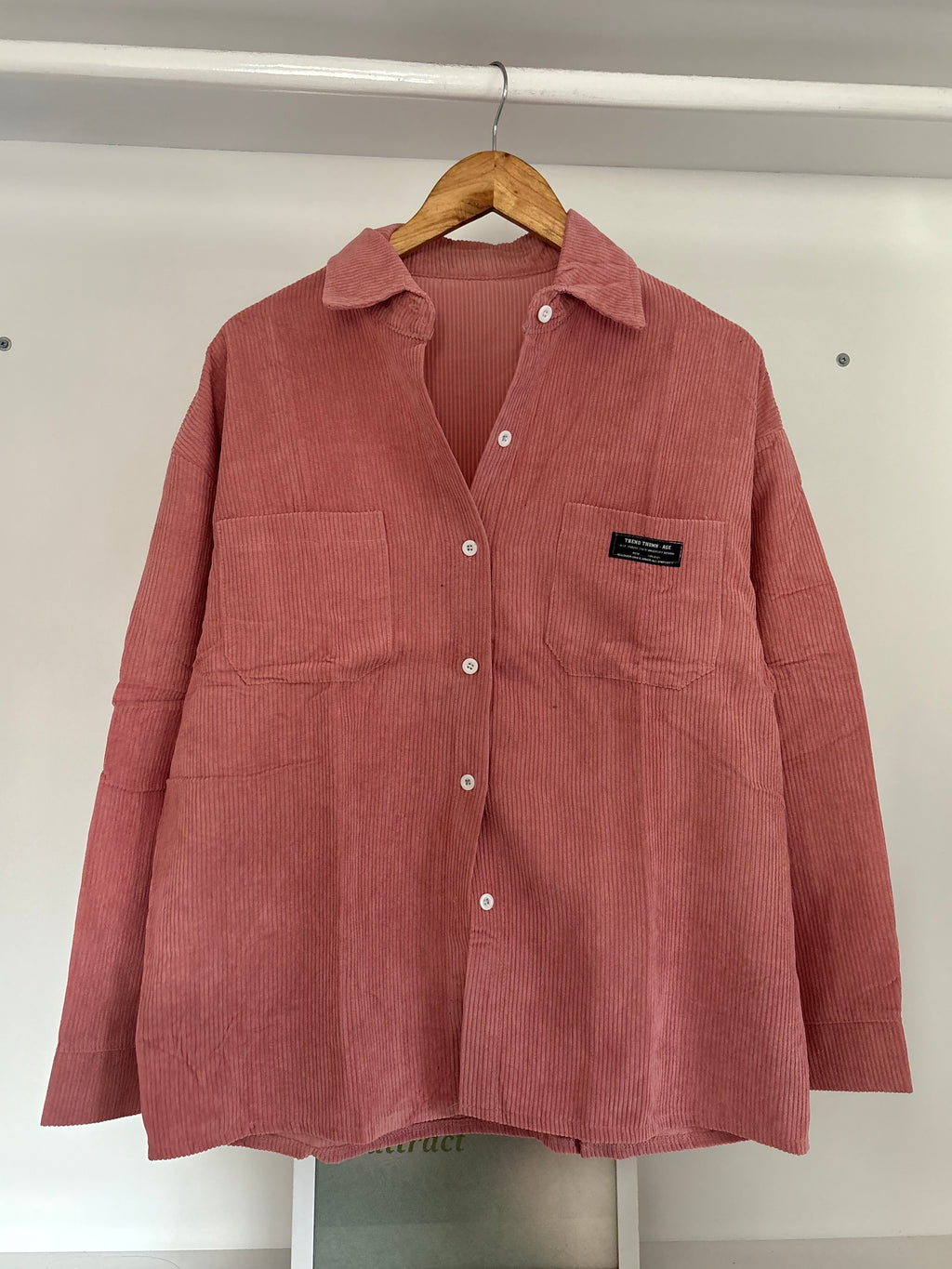 Pink corduroy