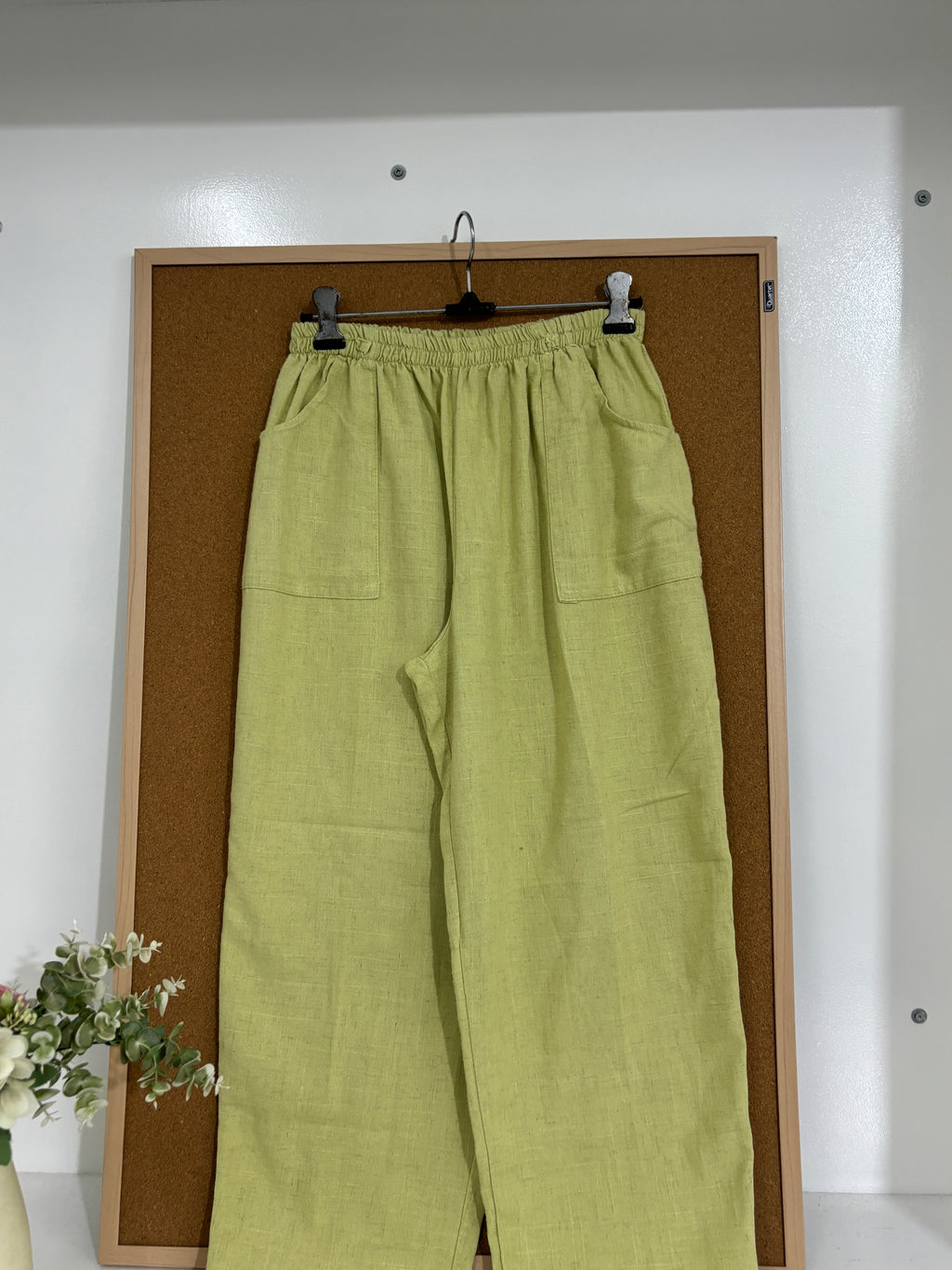 Linen blended trouser
