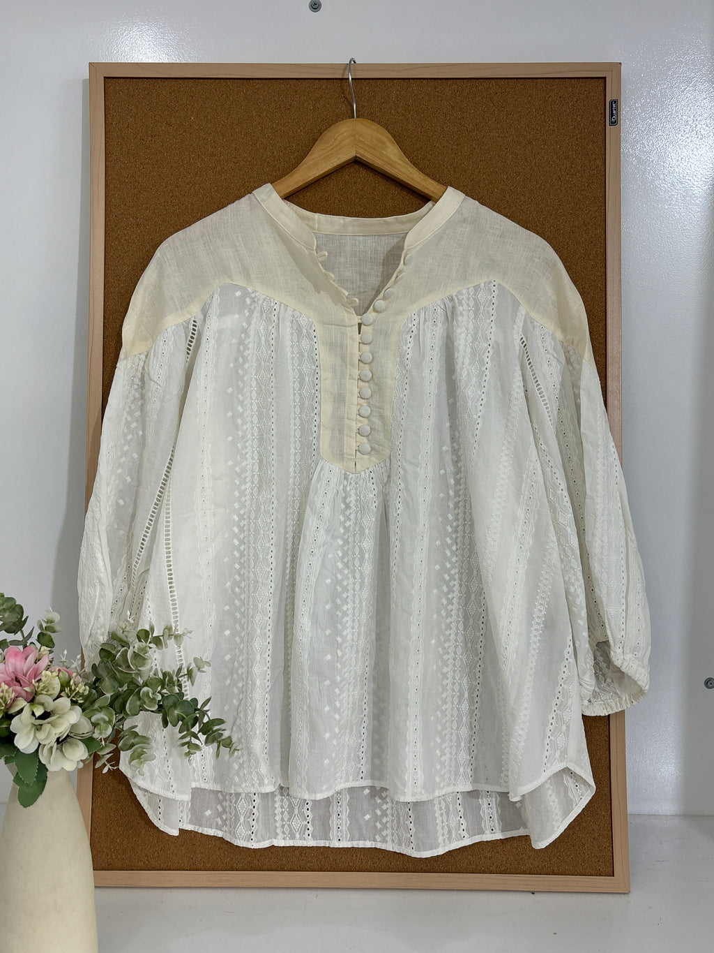 Linen tunic top