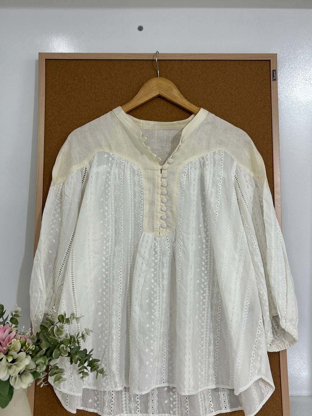 Linen tunic top
