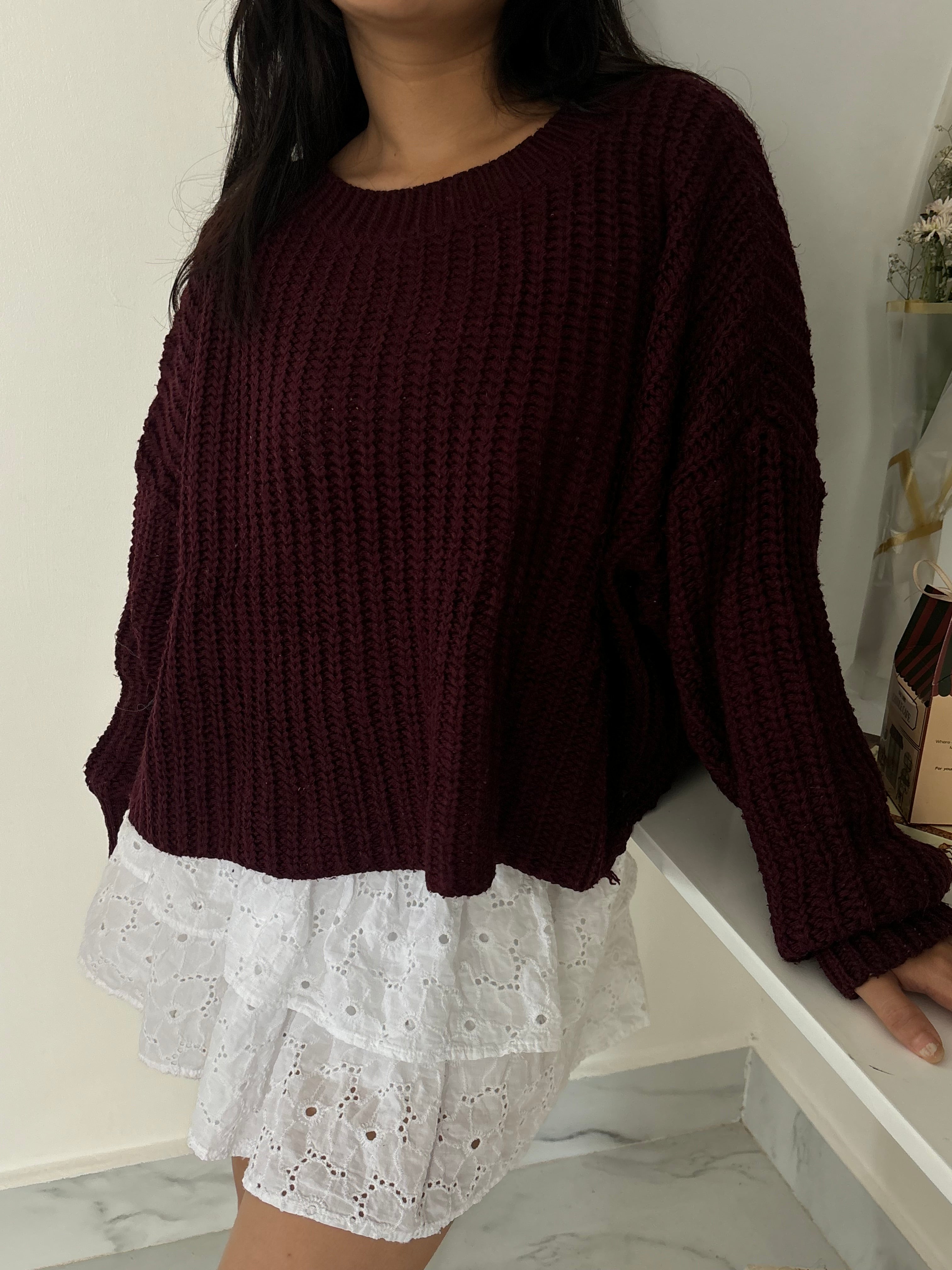 Maroon Sweater