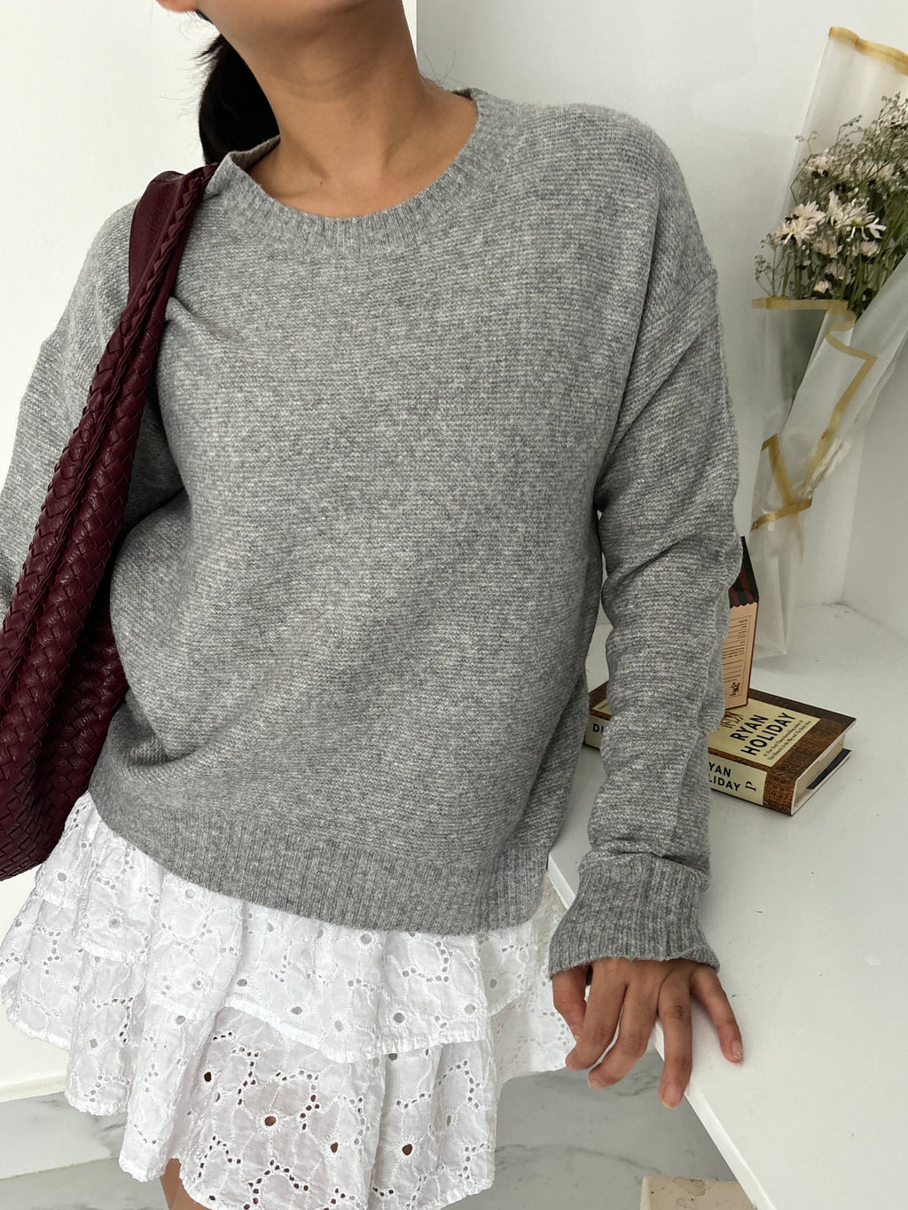 Grey uniqlo Sweater