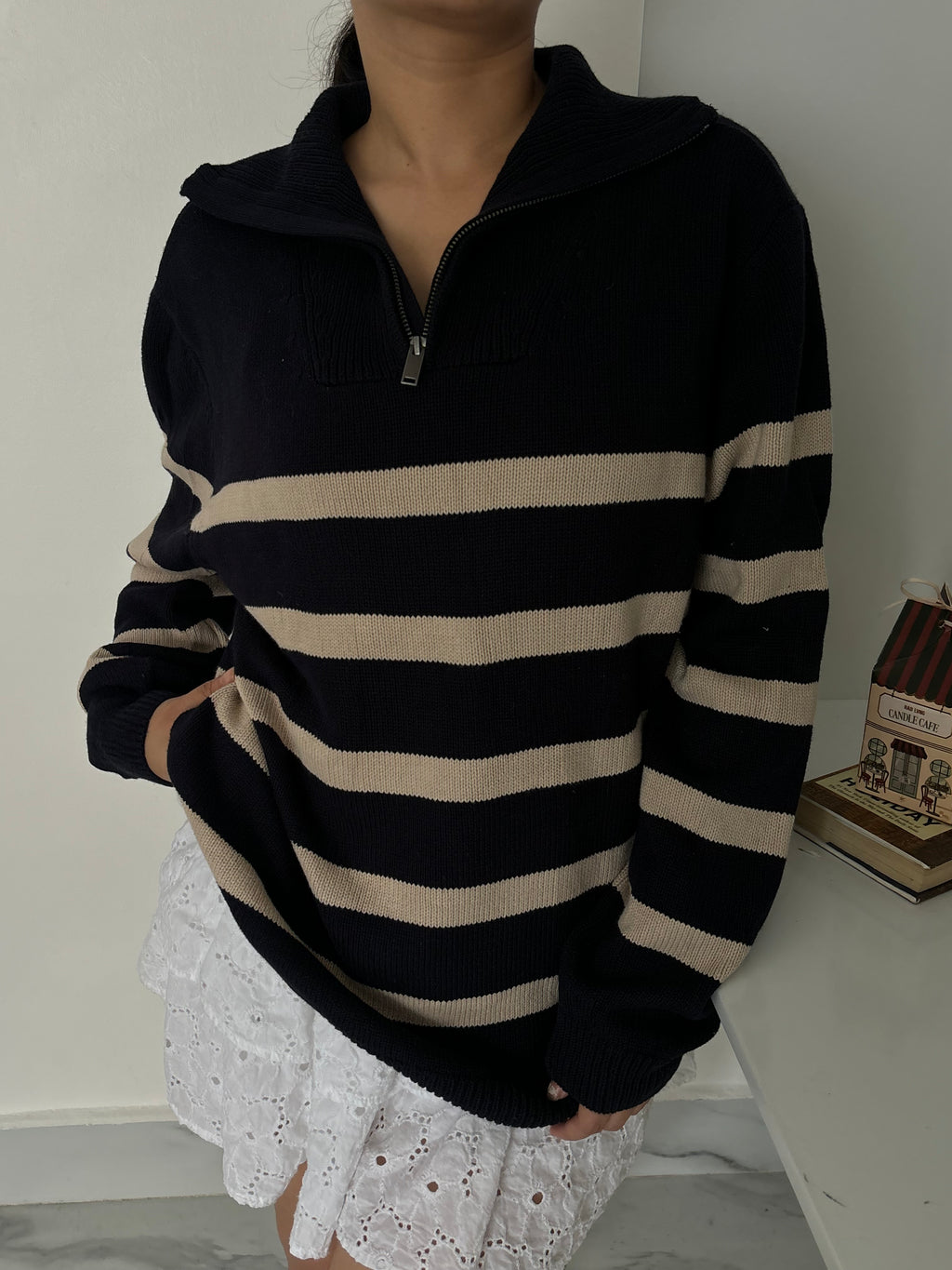 Half zipper Sweater