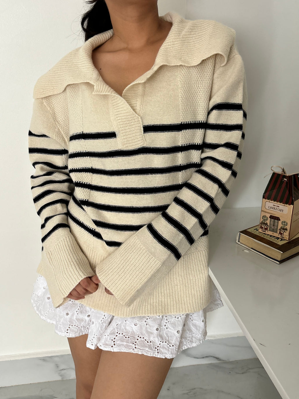 Half button Sweater