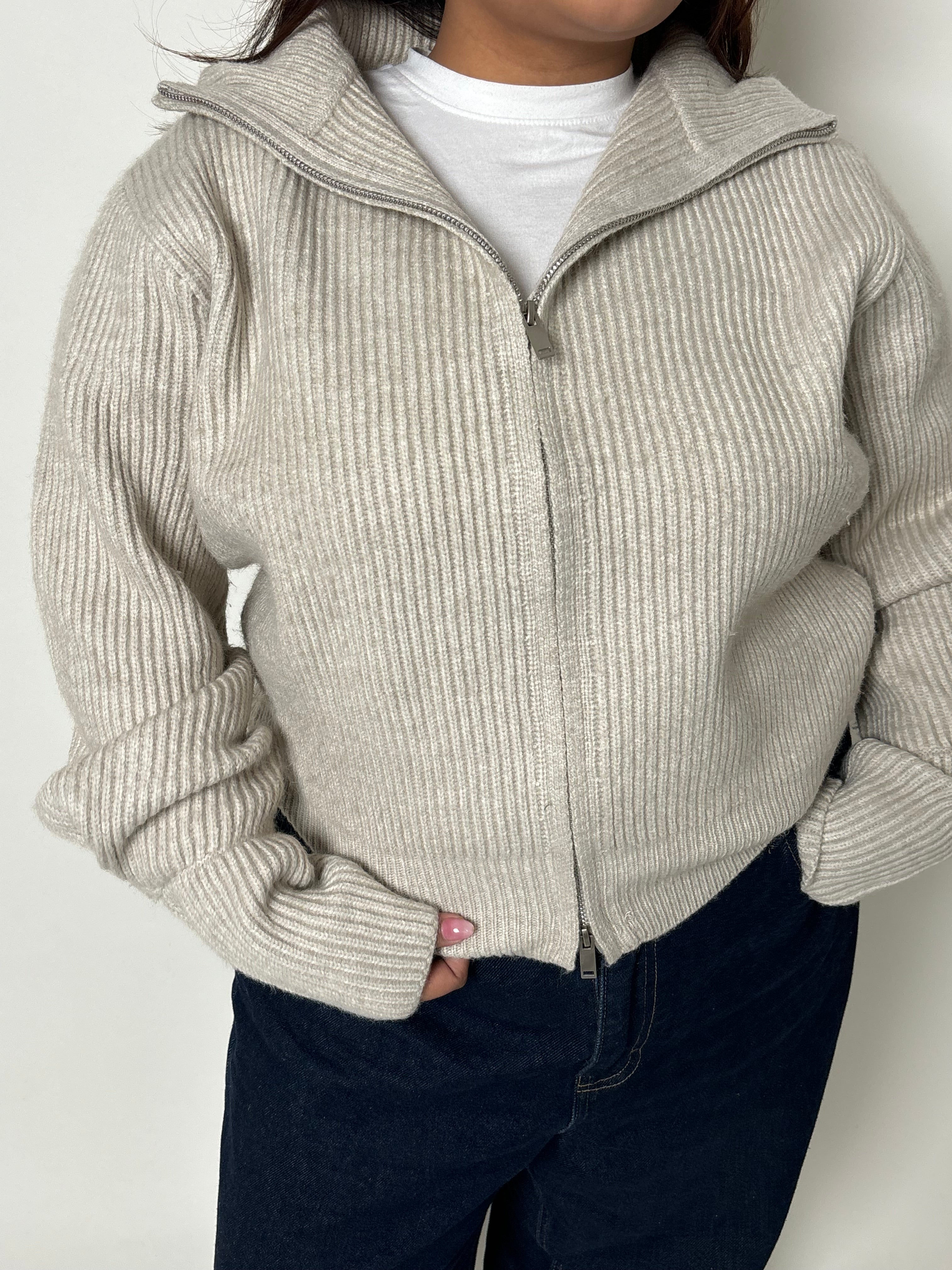 Zipper sweater