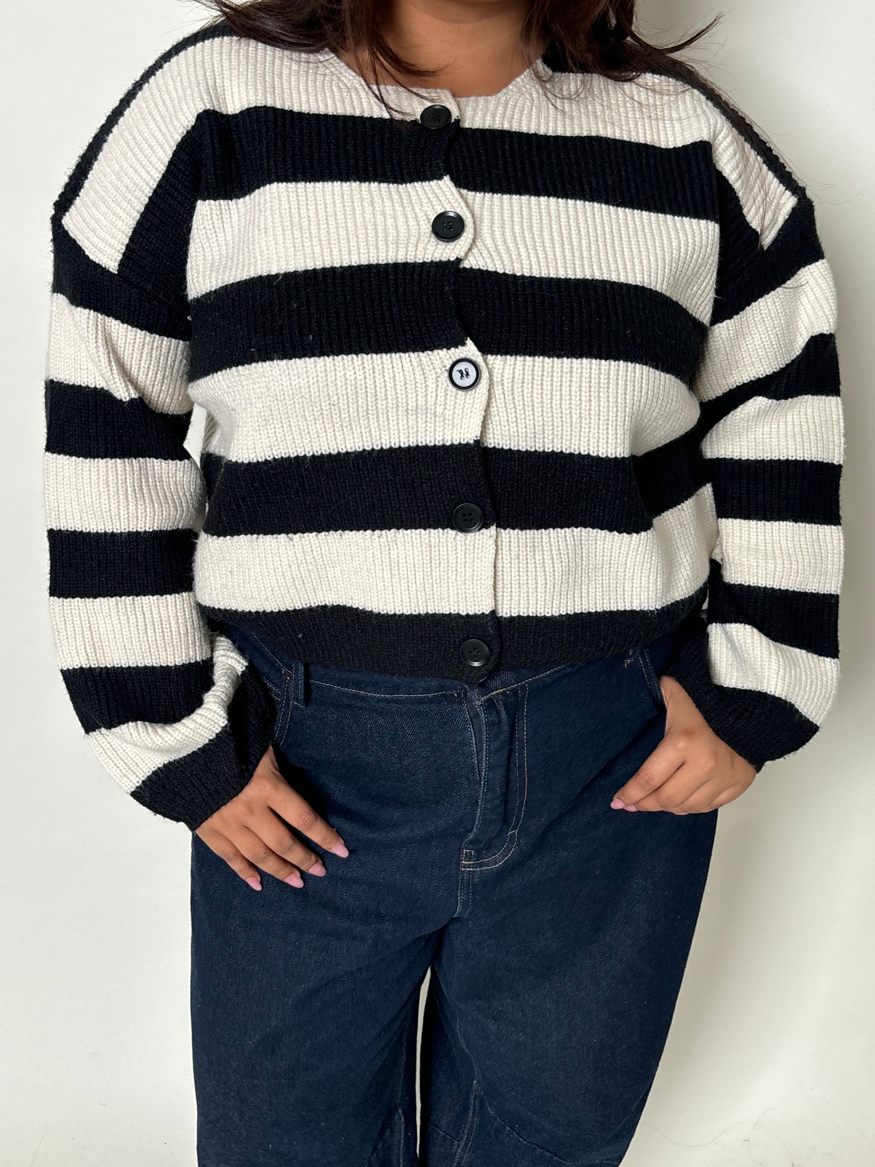 Striped cardigan