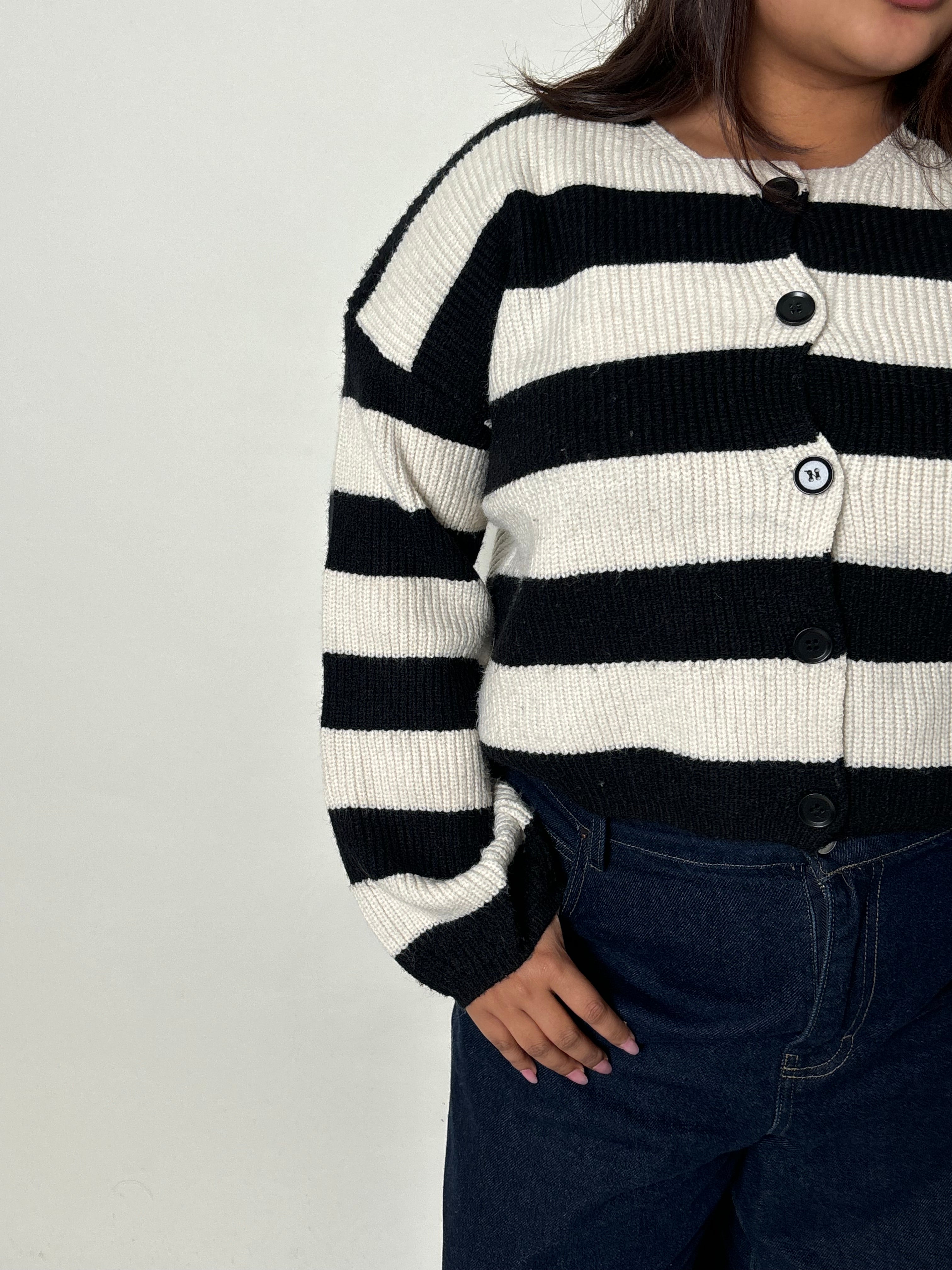 Striped cardigan