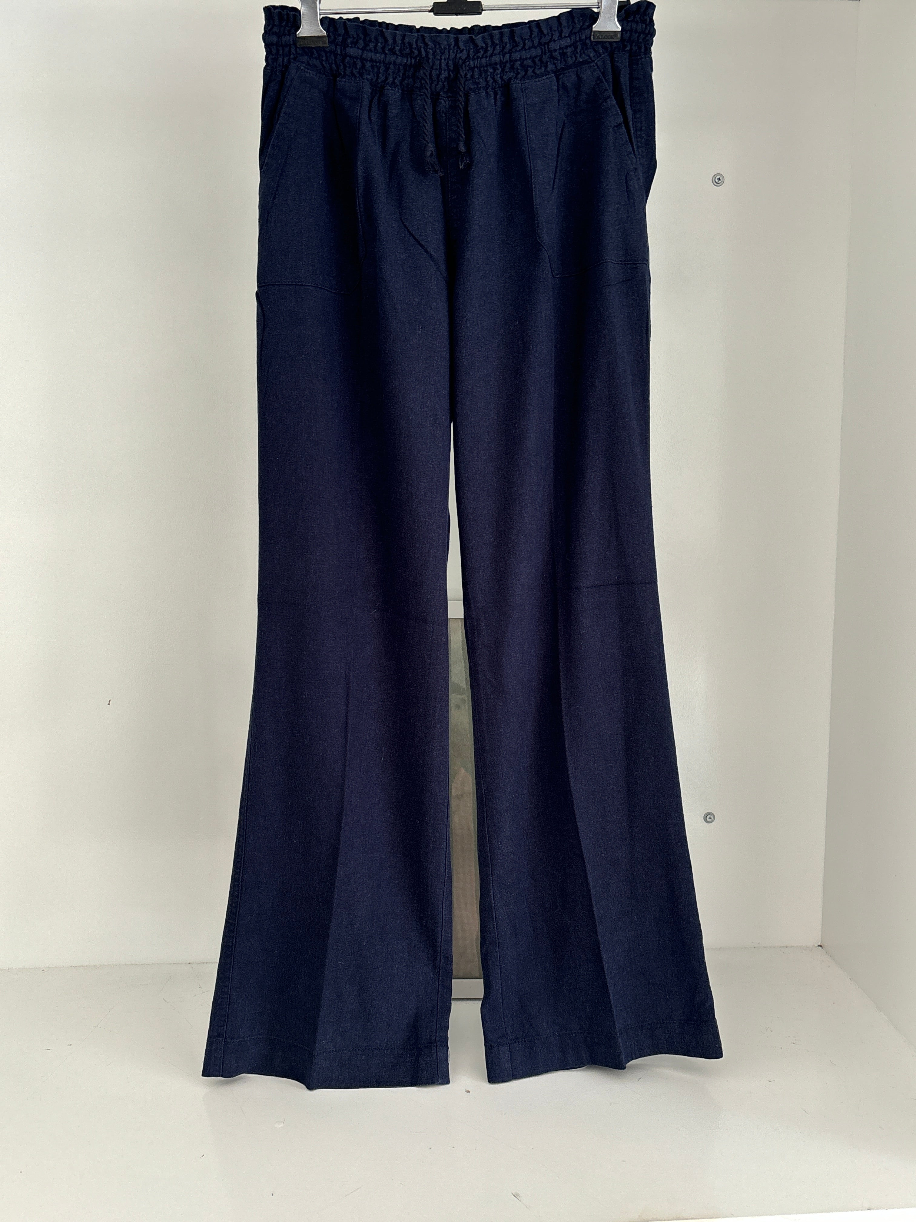 Blue linen trouser
