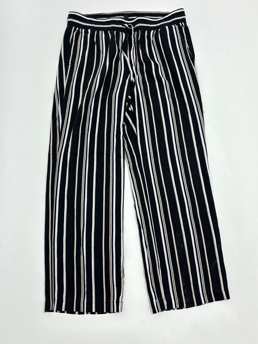 striped linen trouser