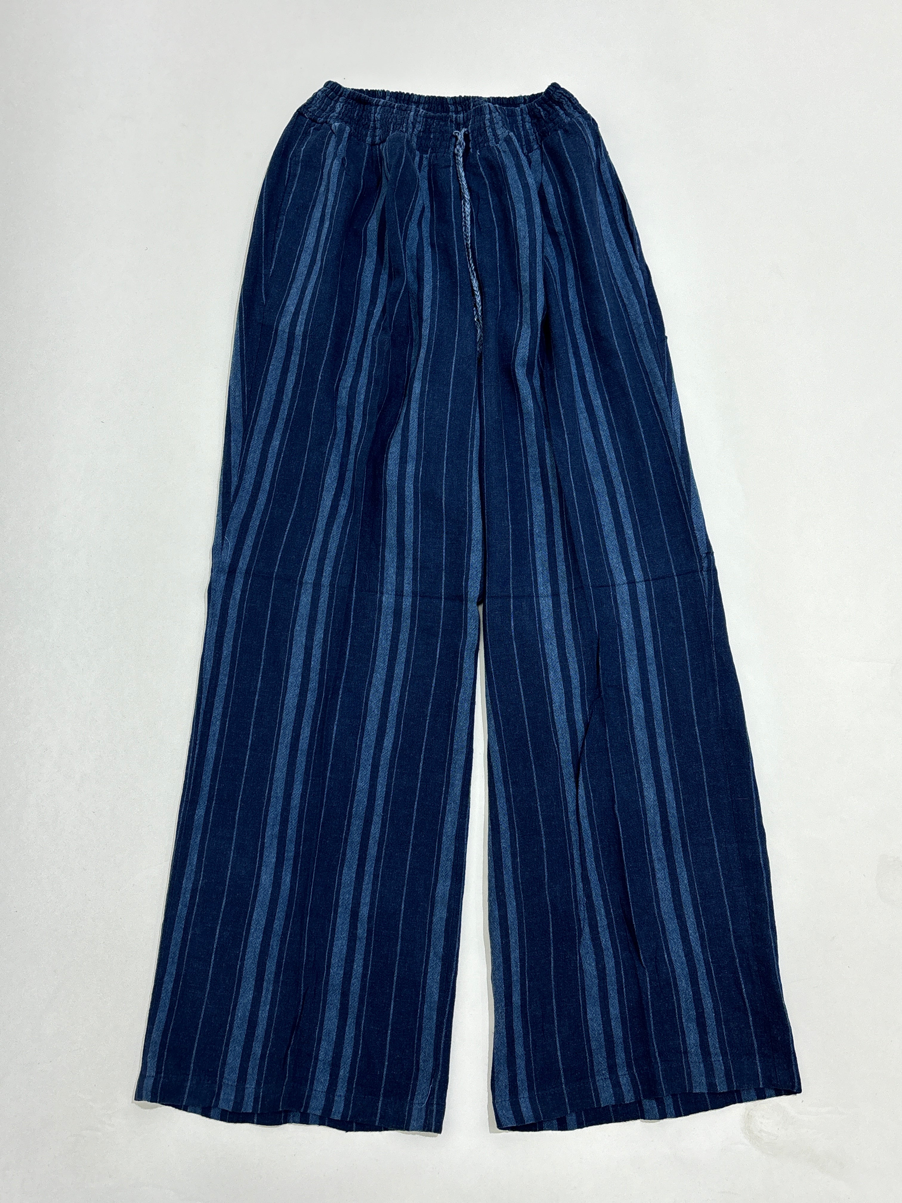 striped linen trouser