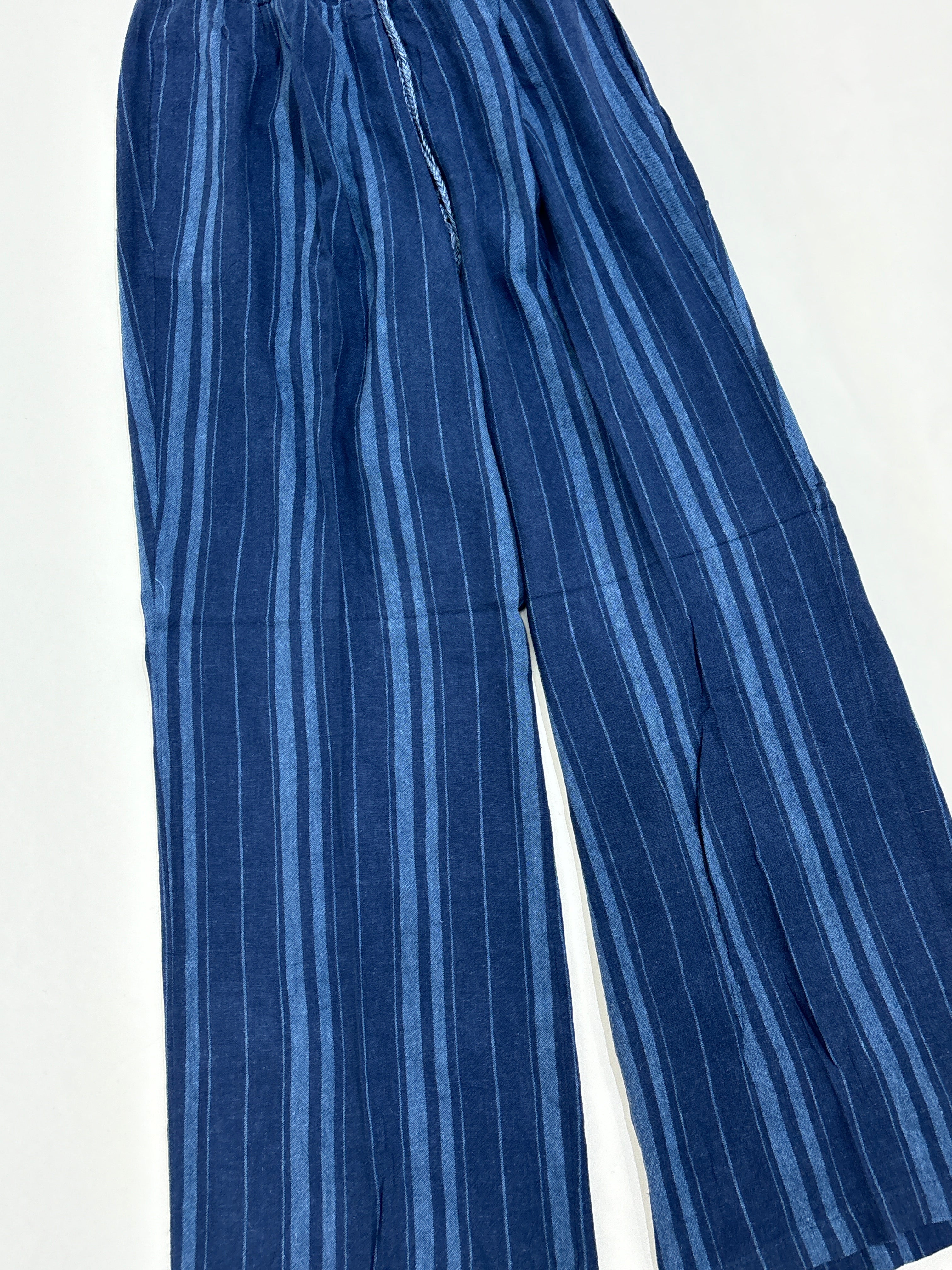 striped linen trouser