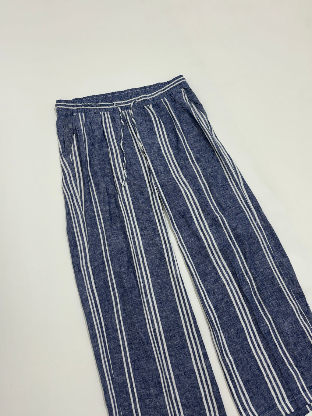 Striped linen trouser