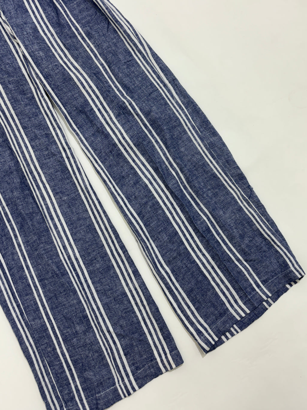 Striped linen trouser