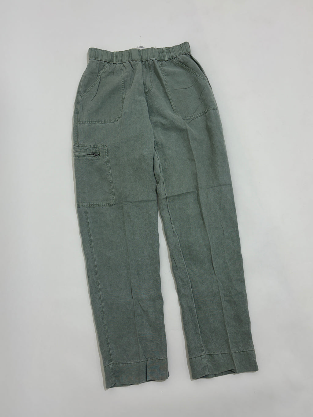 Green linen trouser