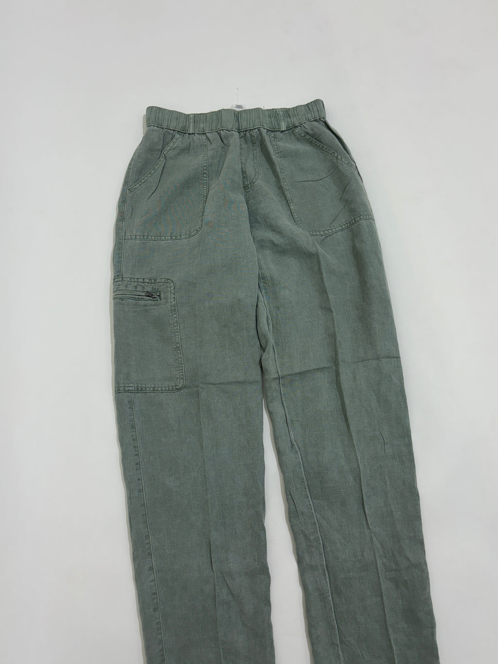 Green linen trouser