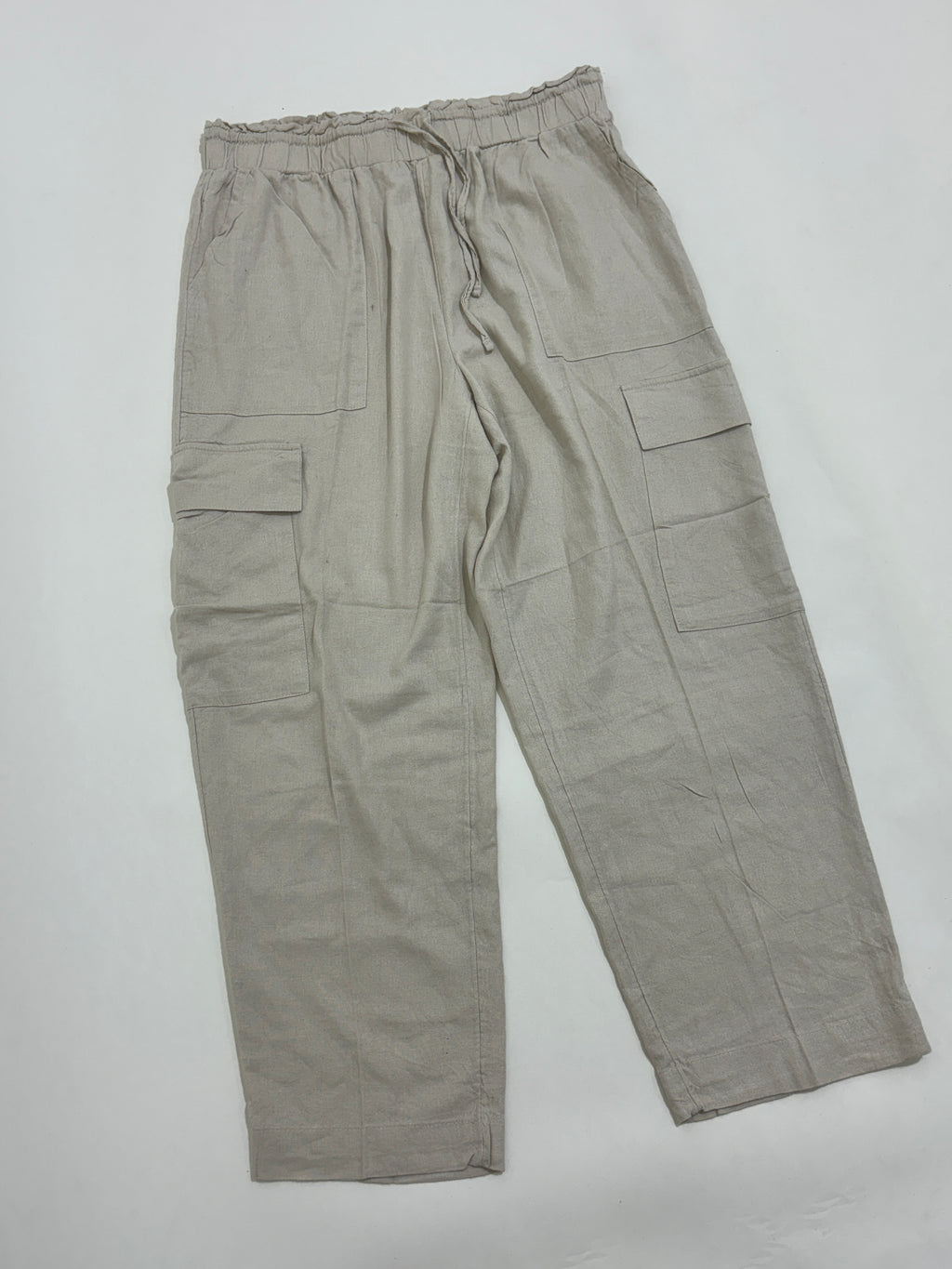 Beige linen trouser