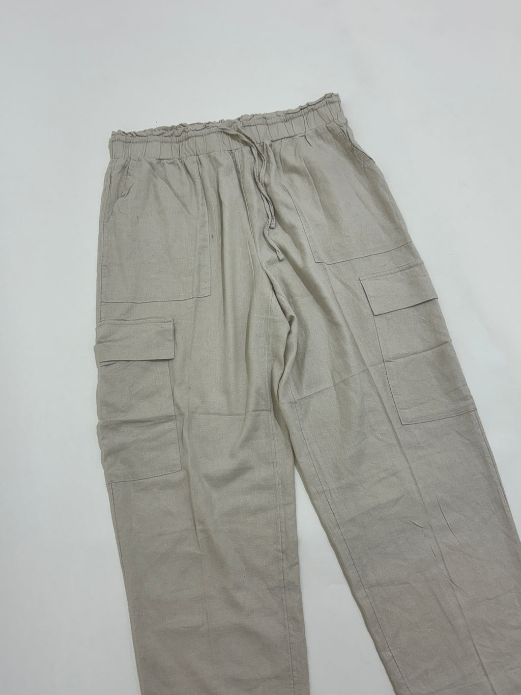 Beige linen trouser