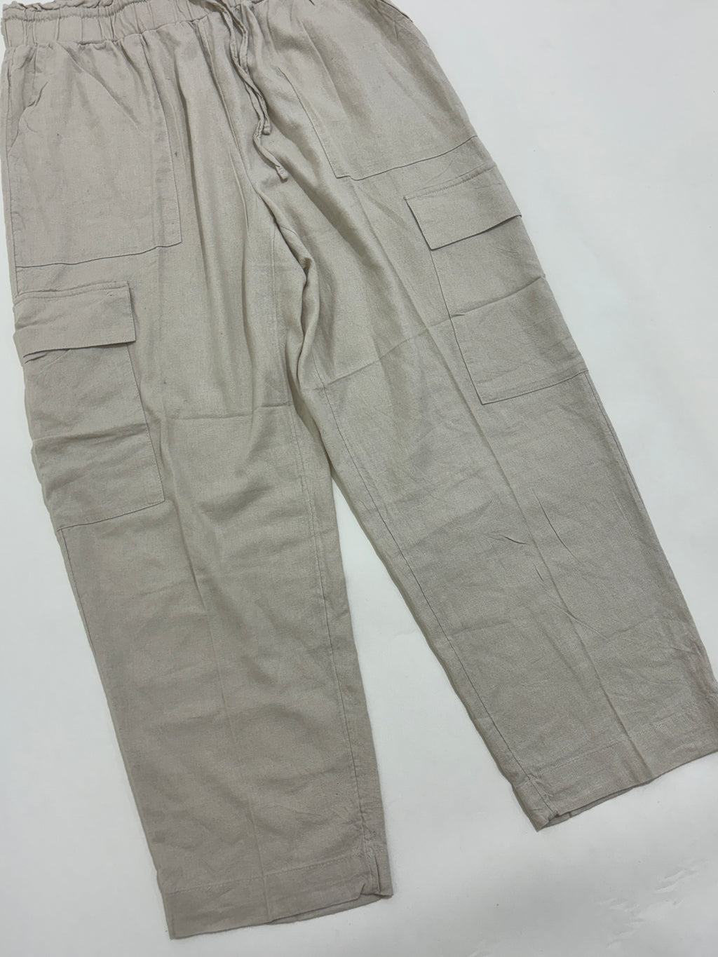 Beige linen trouser