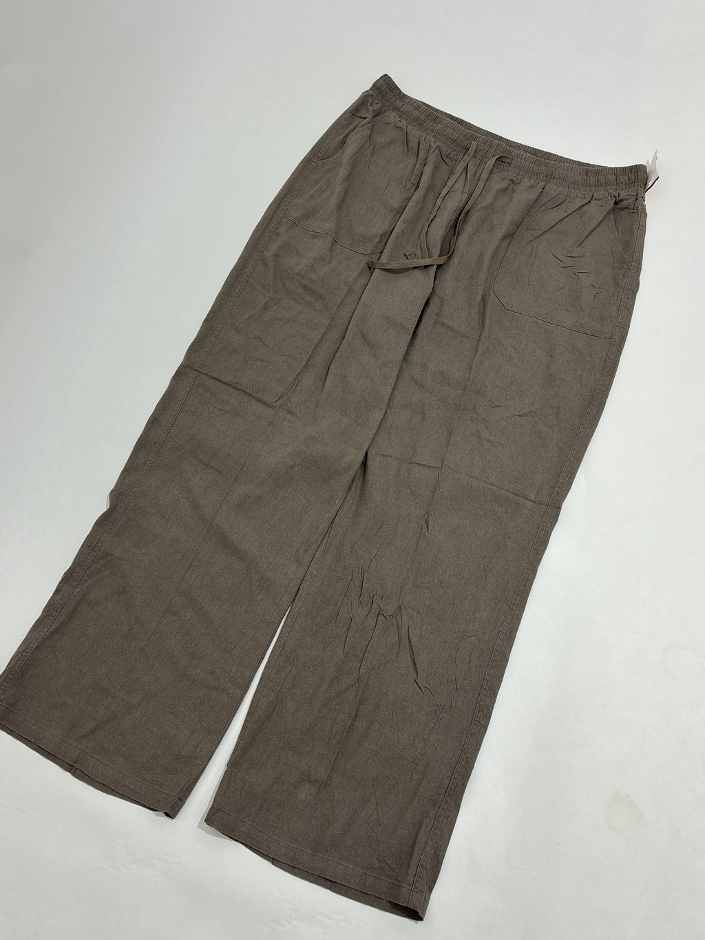 Brown linen trouser