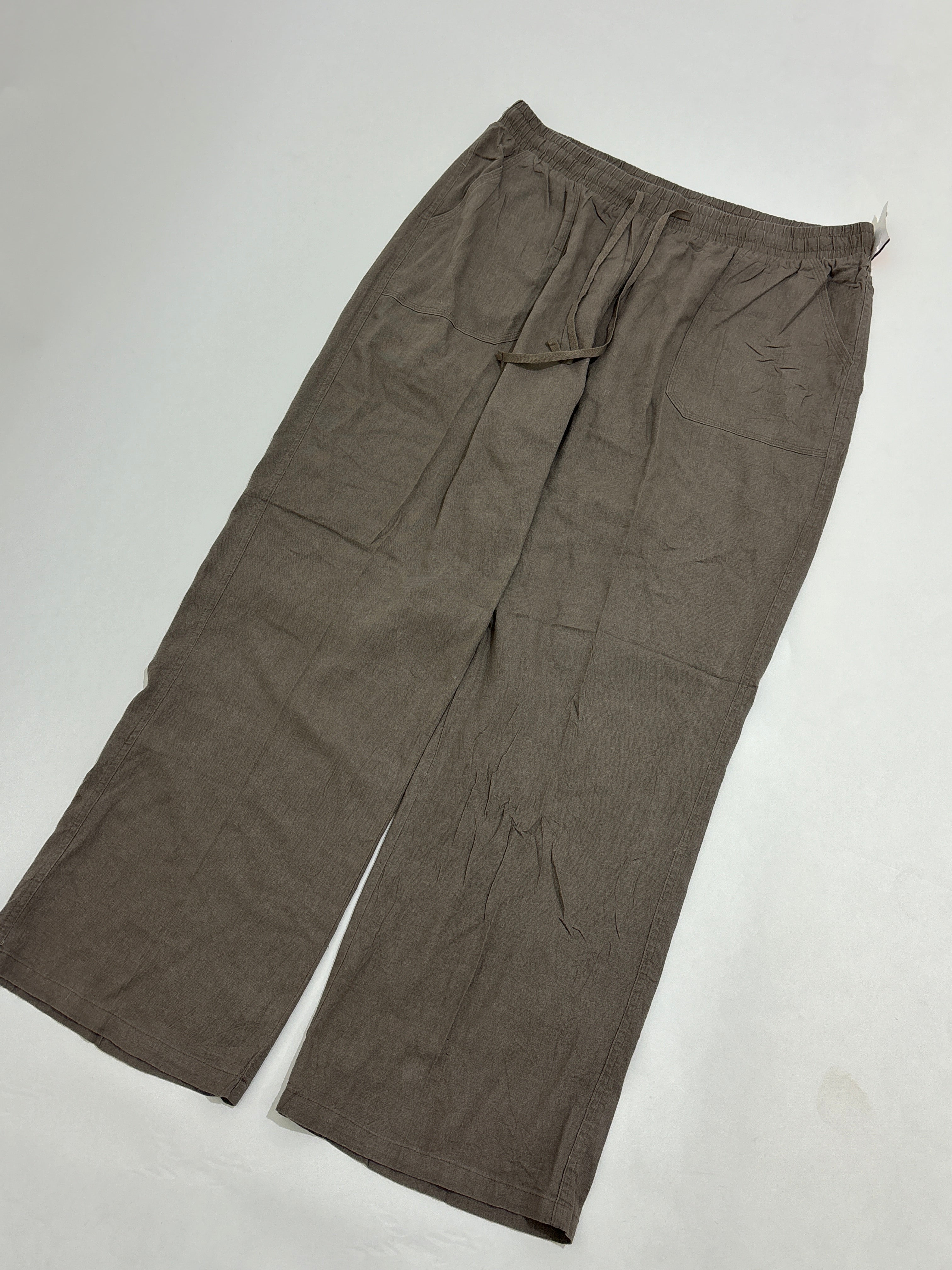 Brown linen trouser