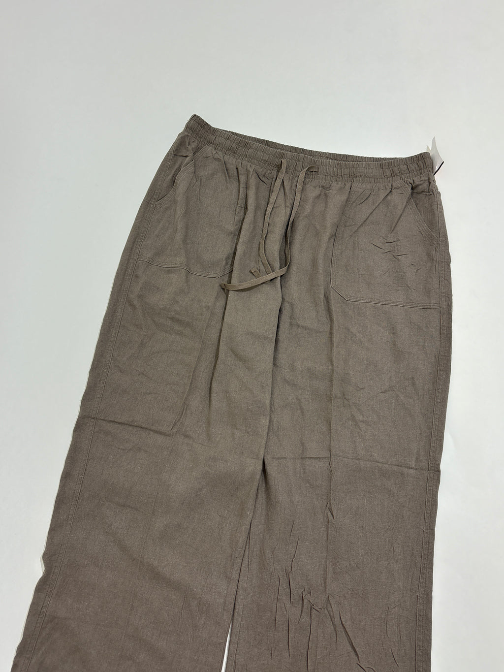 Brown linen trouser