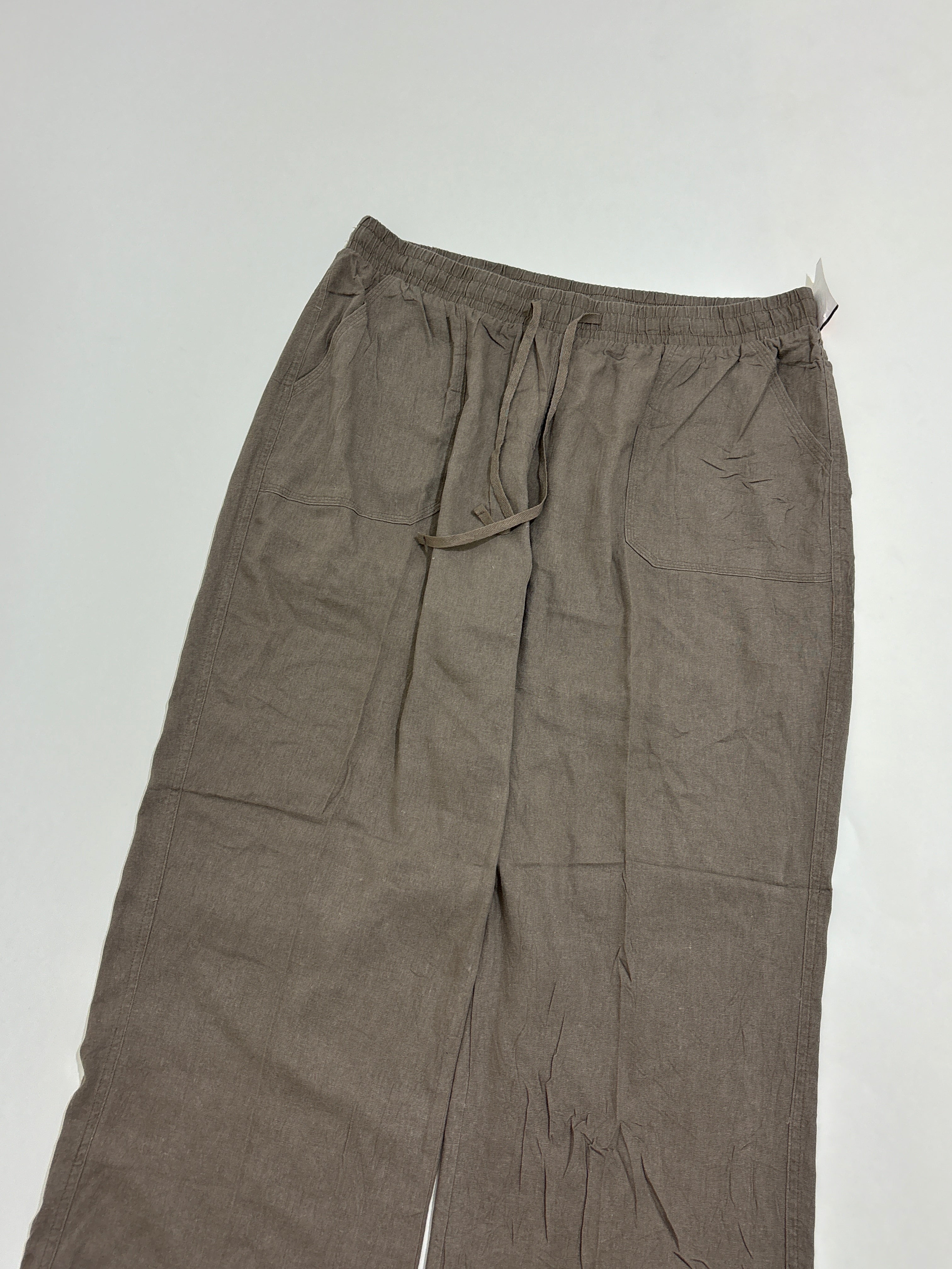 Brown linen trouser