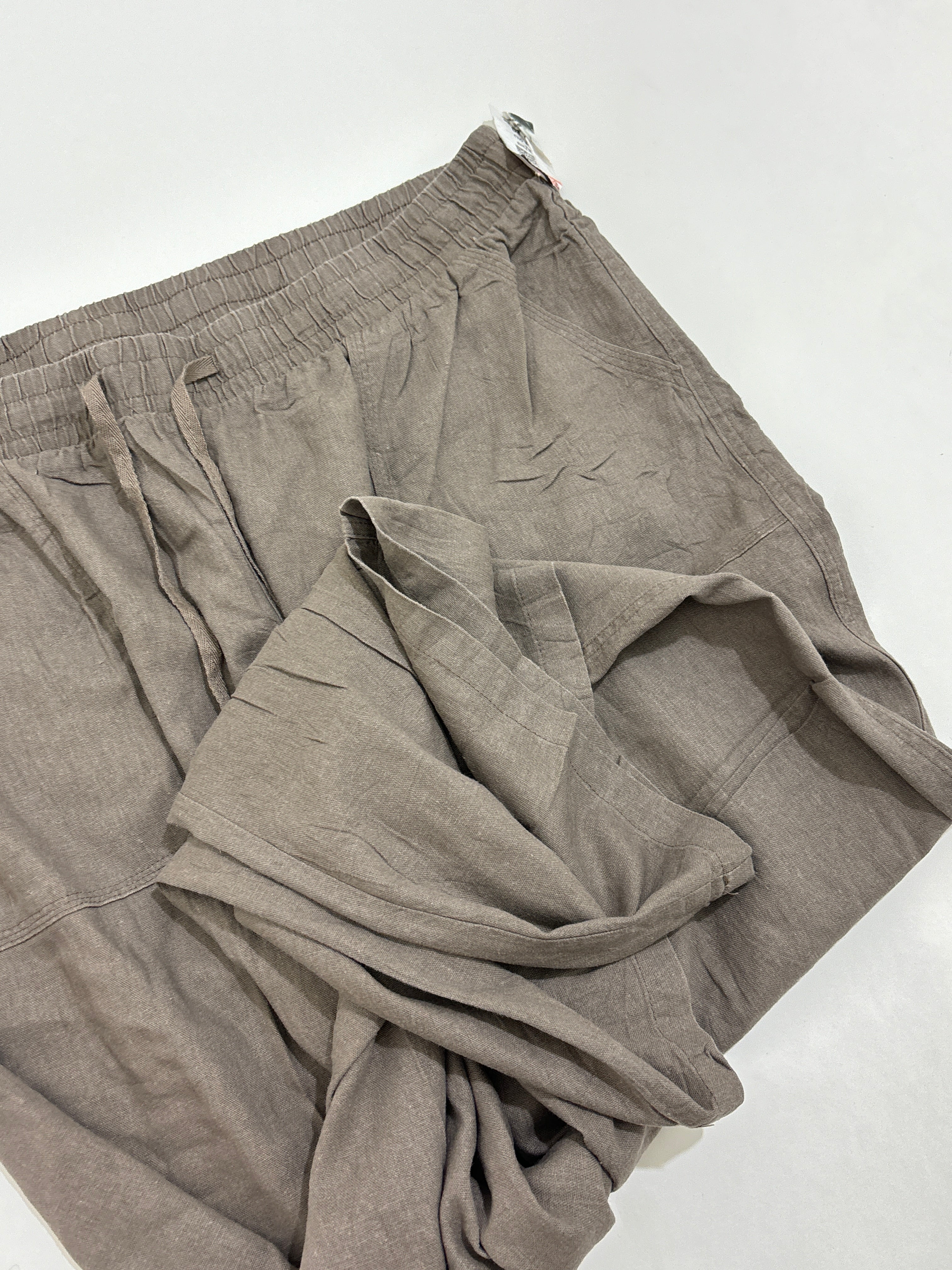 Brown linen trouser