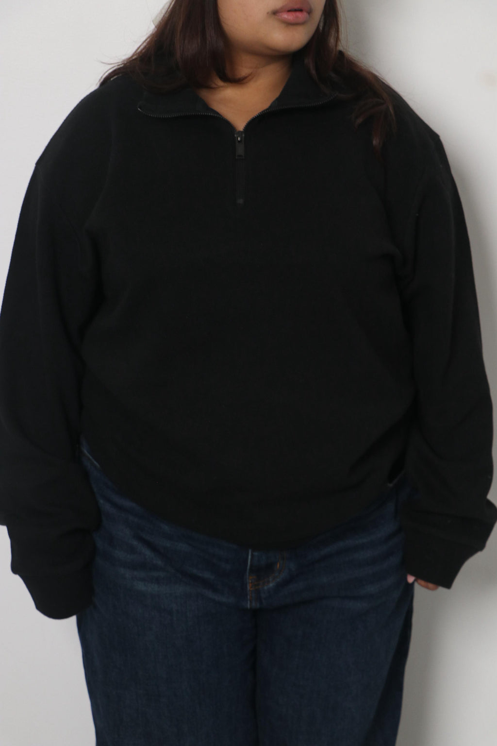 Half-zipper sweatshirt