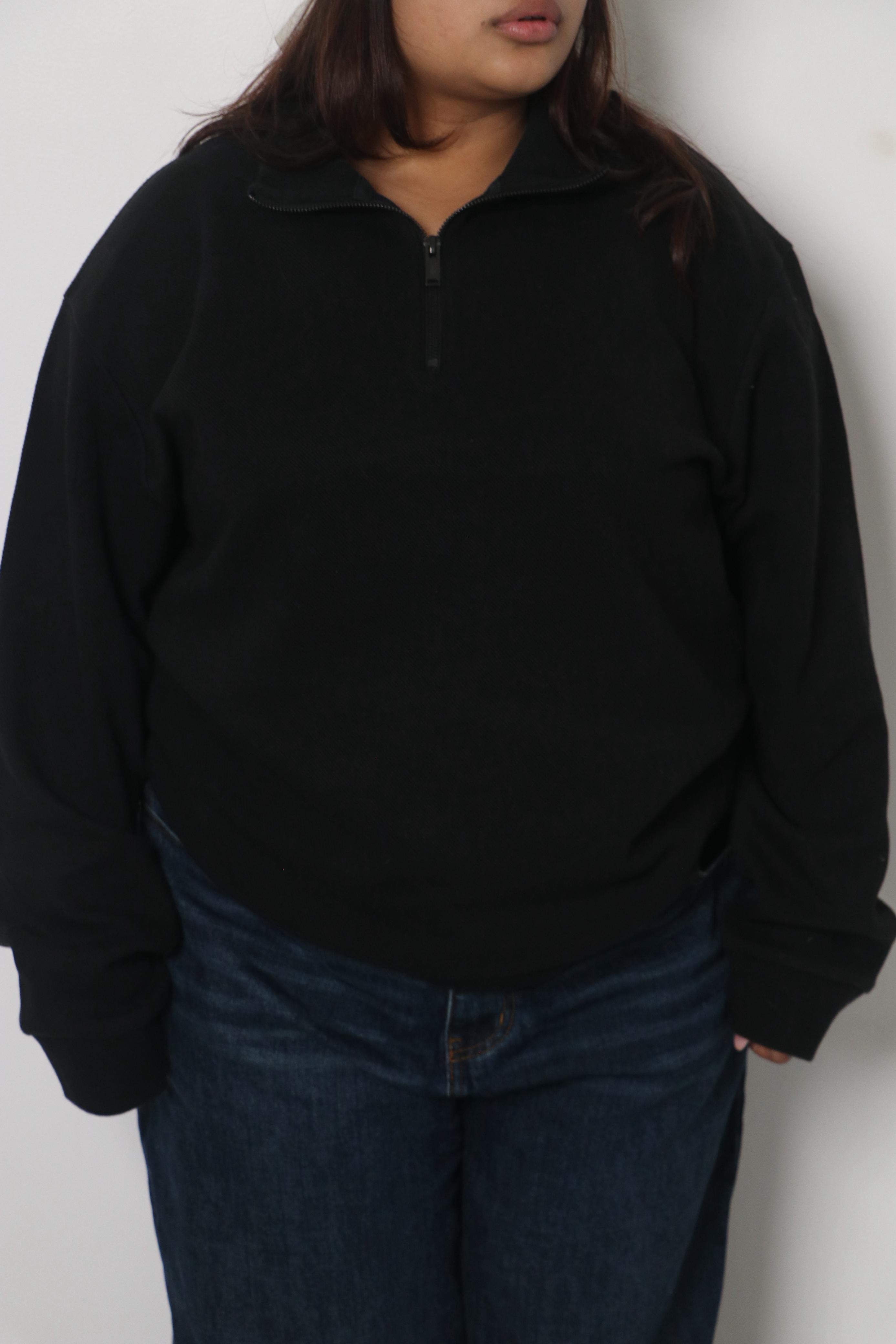 Half-zipper sweatshirt