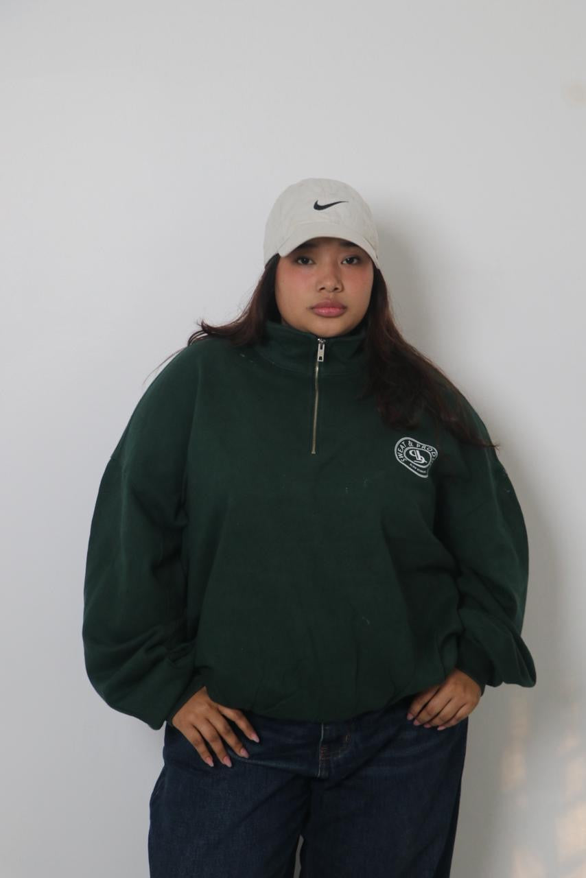 Half-zipper sweatshirt