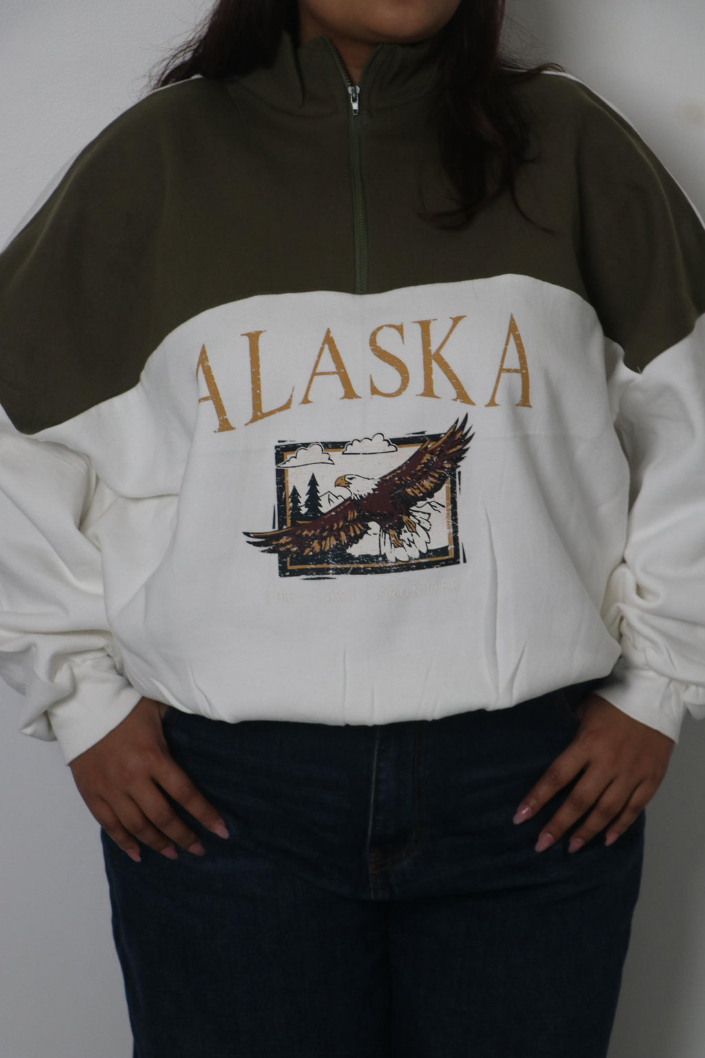 Half-zipper sweatshirt