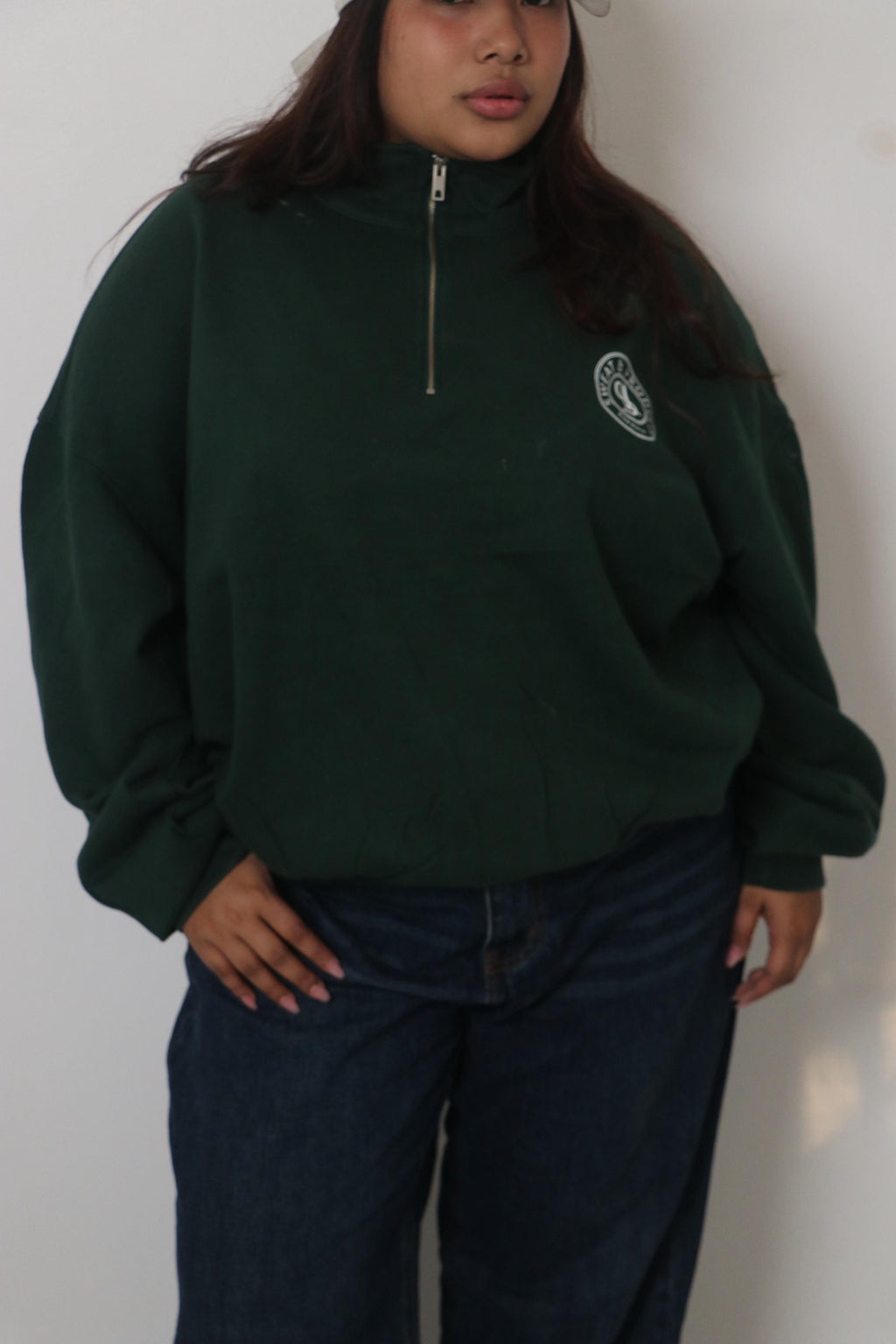 Half-zipper sweatshirt